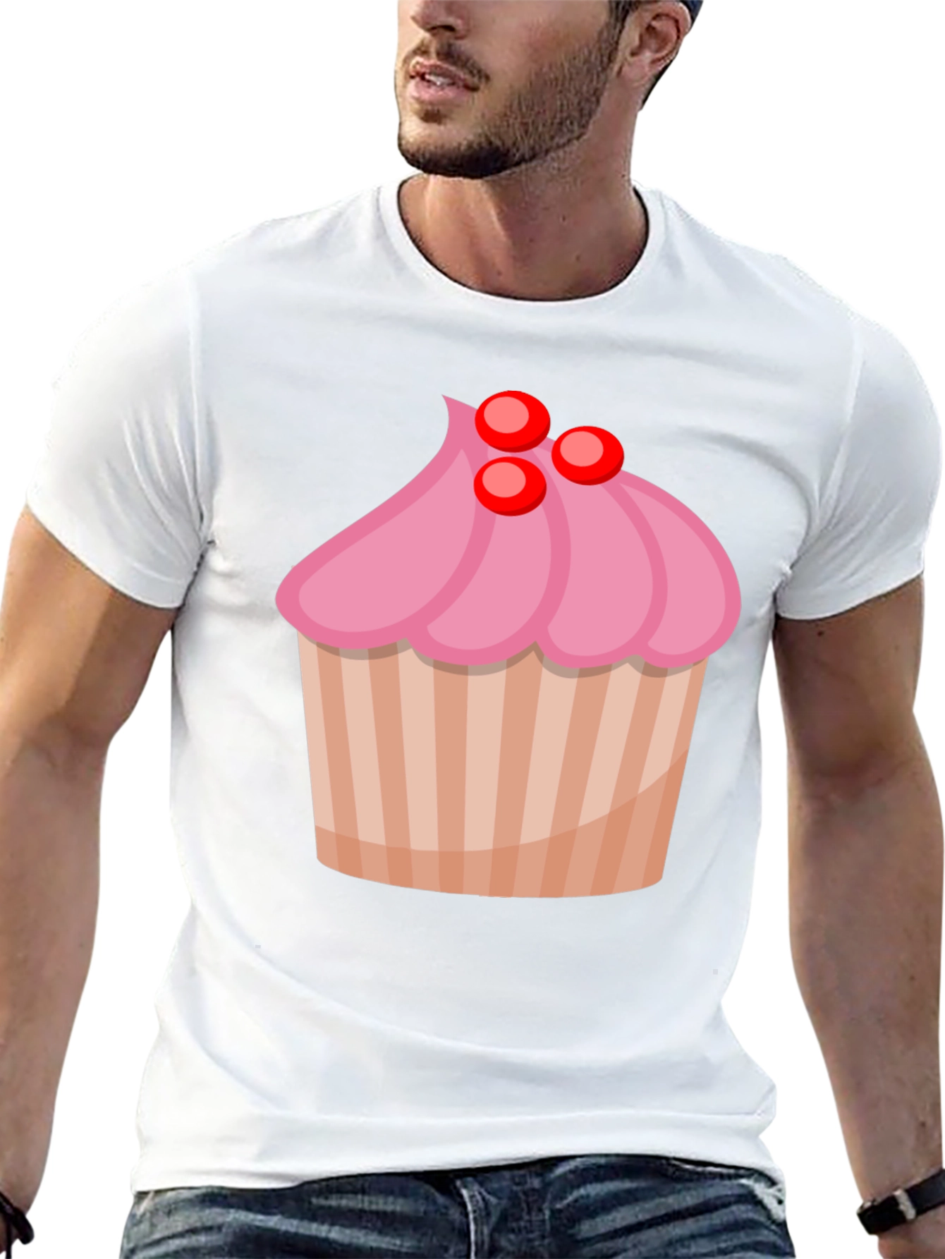 Cupcake Graphic Black T-Shirt