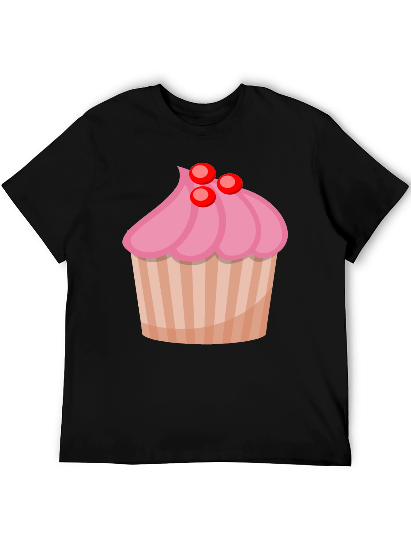 Cupcake Graphic Black T-Shirt