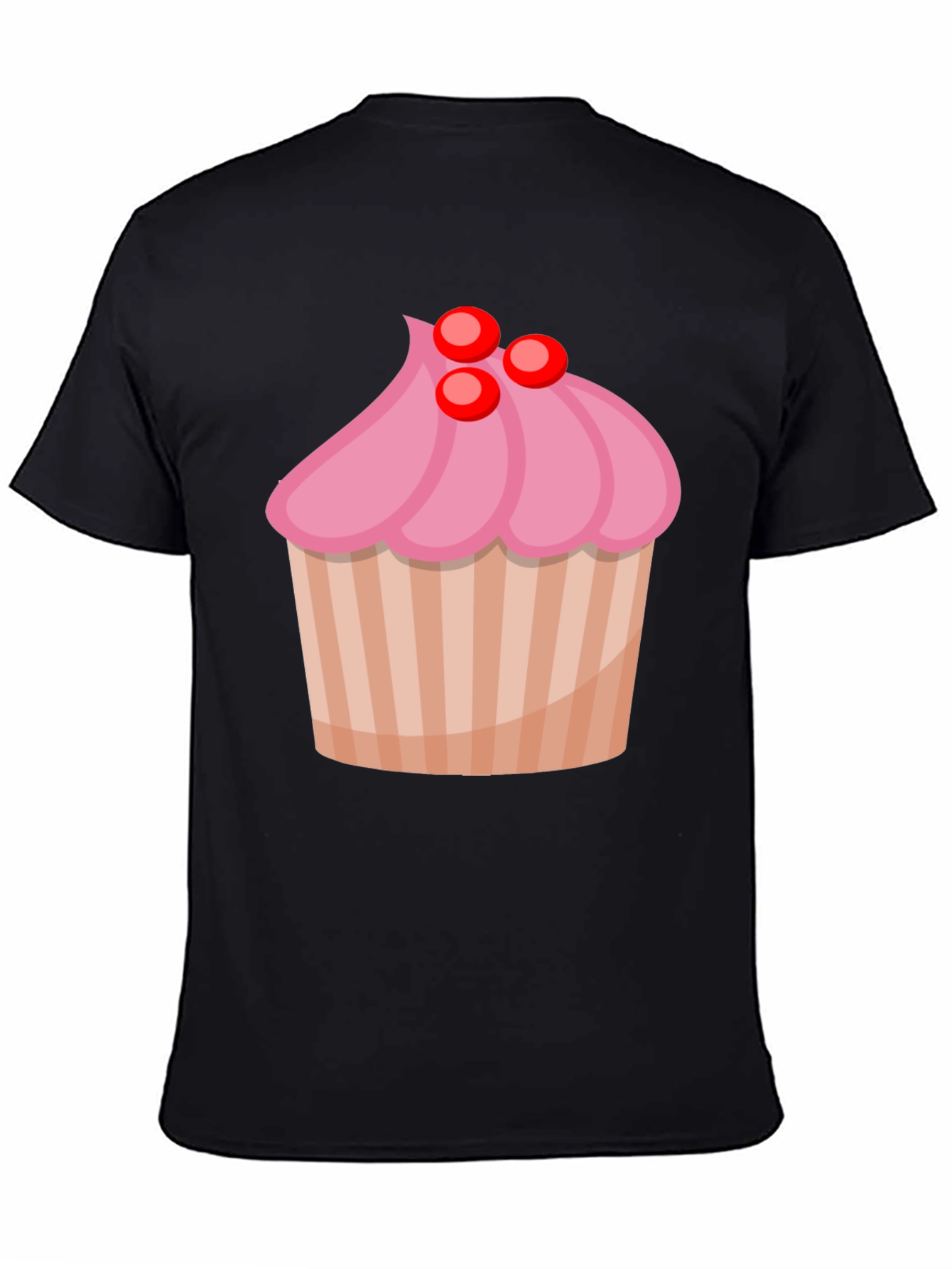 Cupcake Graphic Black T-Shirt