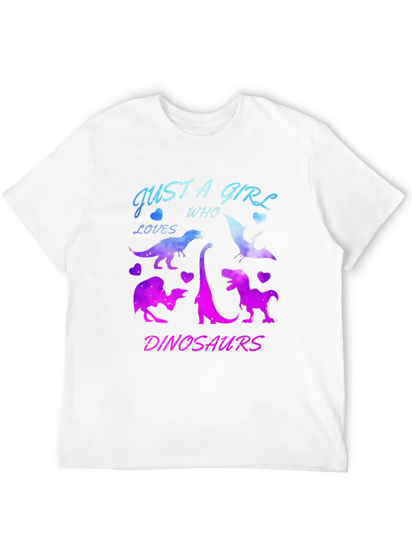 Girl Dinosaur Lover T-Shirt Black