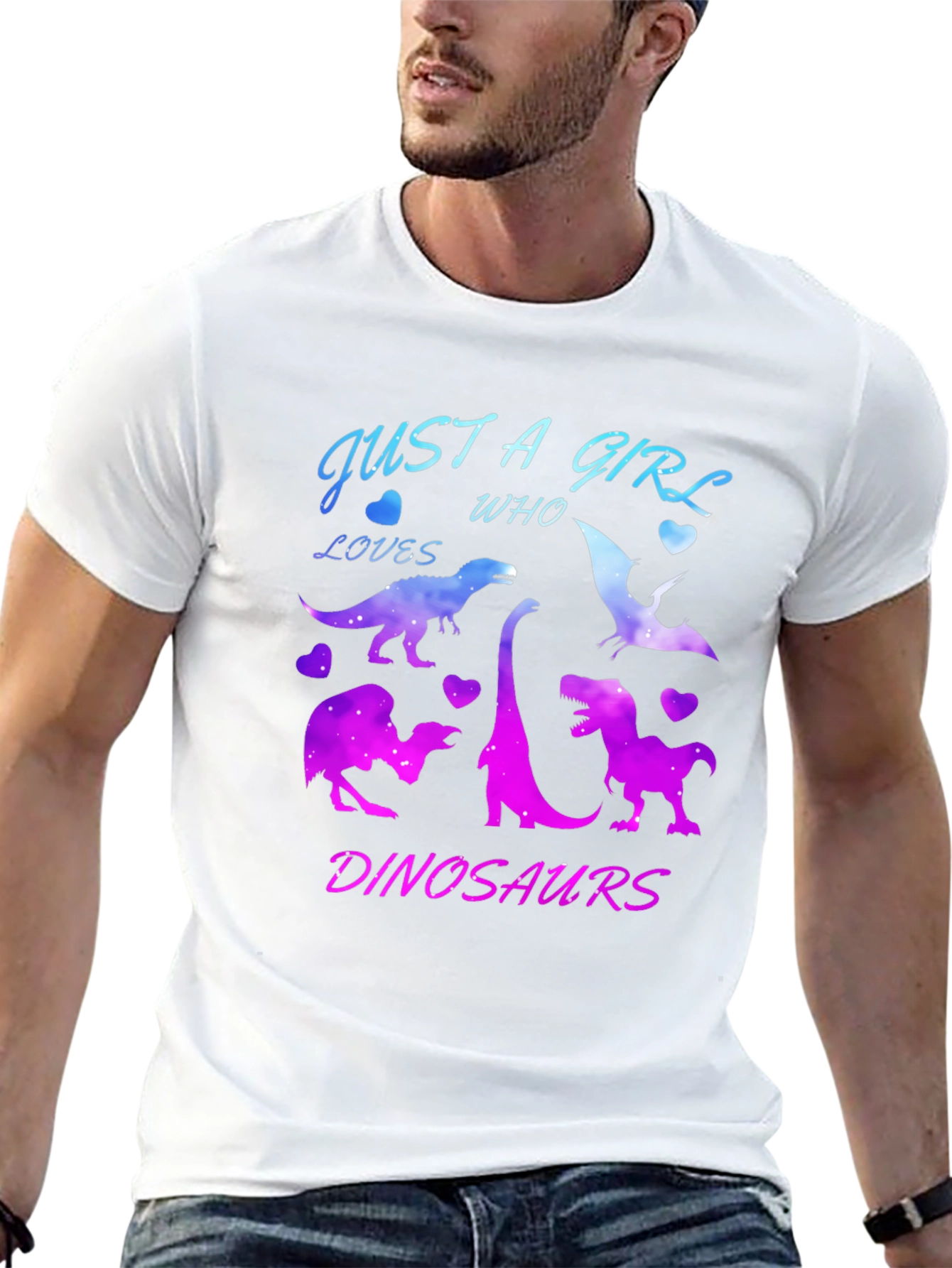Girl Dinosaur Lover T-Shirt Black