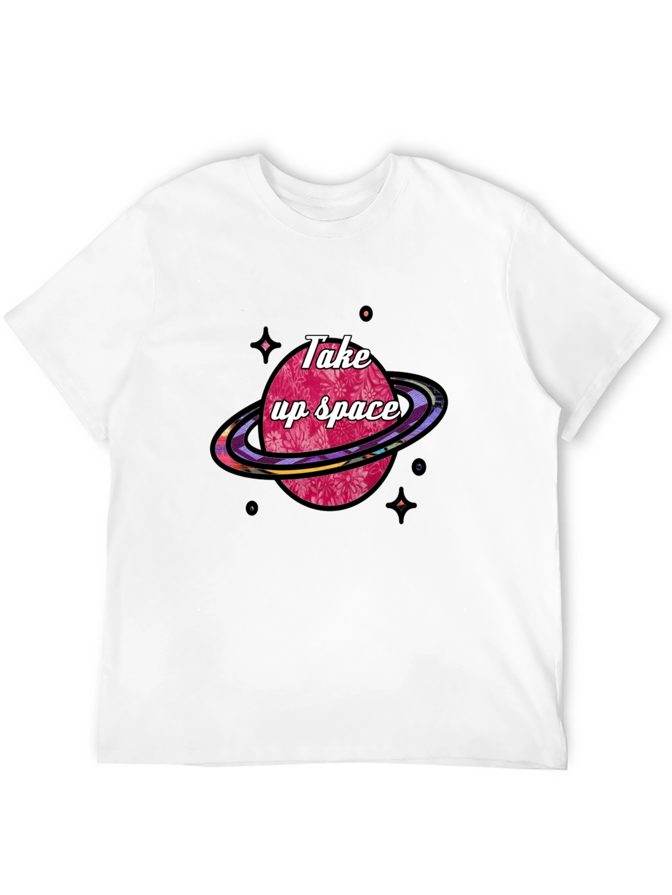 Take Up Space Graphic T-Shirt - Black