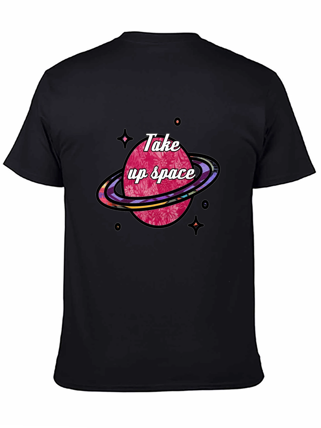 Take Up Space Graphic T-Shirt - Black