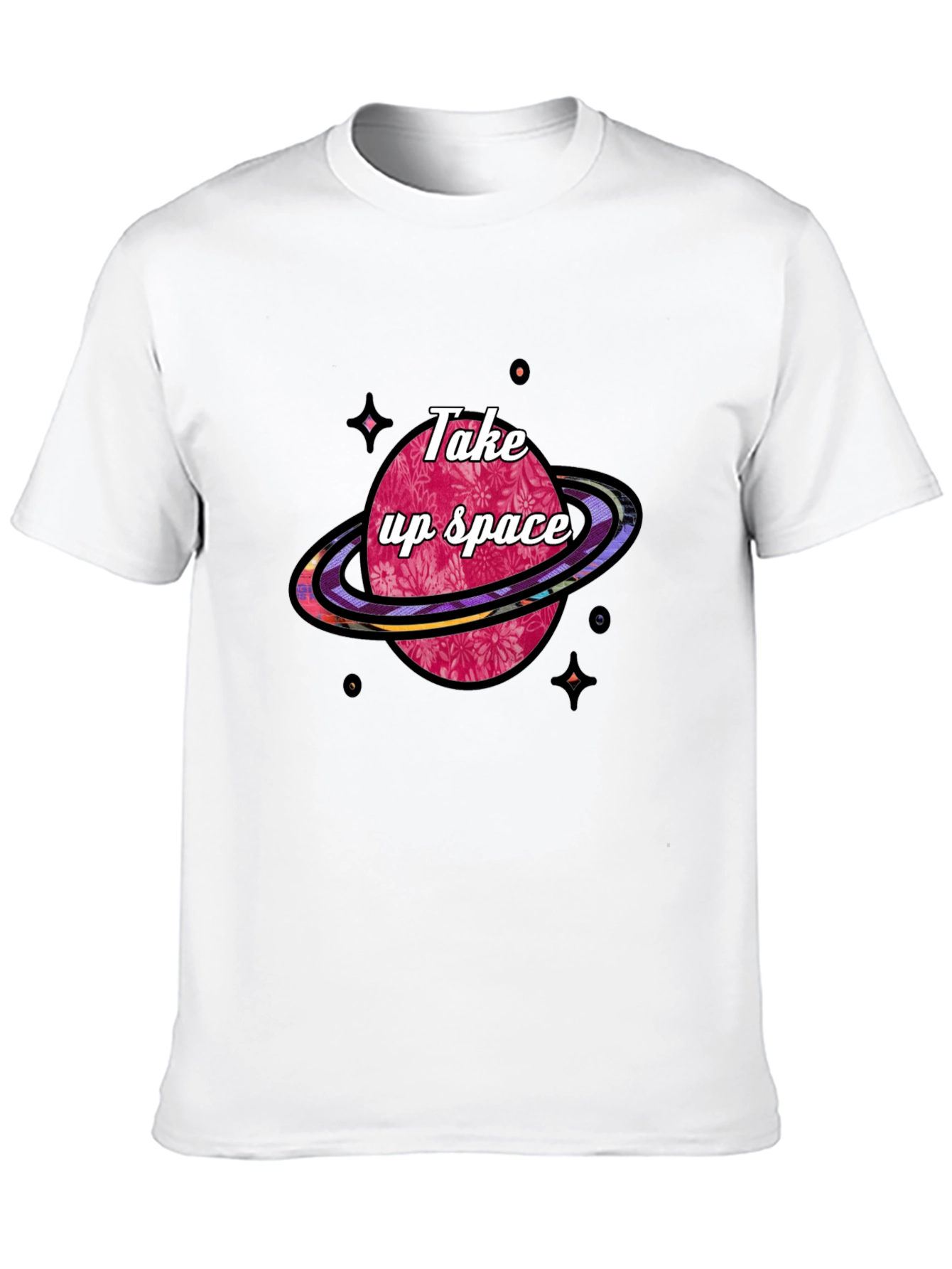 Take Up Space Graphic T-Shirt - Black