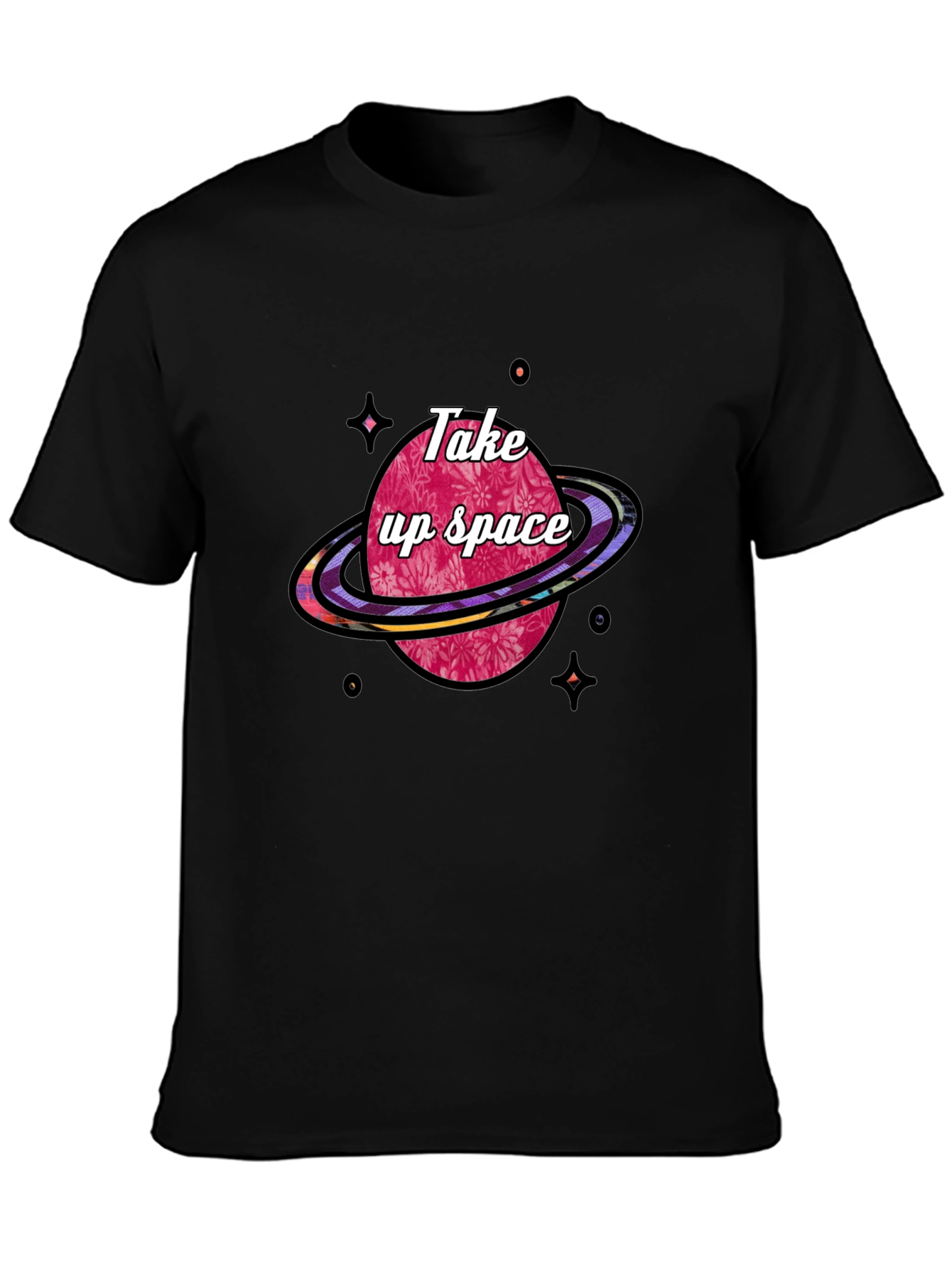 Take Up Space Graphic T-Shirt - Black
