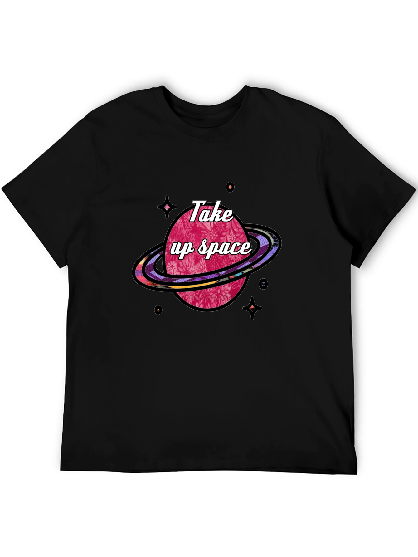 Take Up Space Graphic T-Shirt - Black