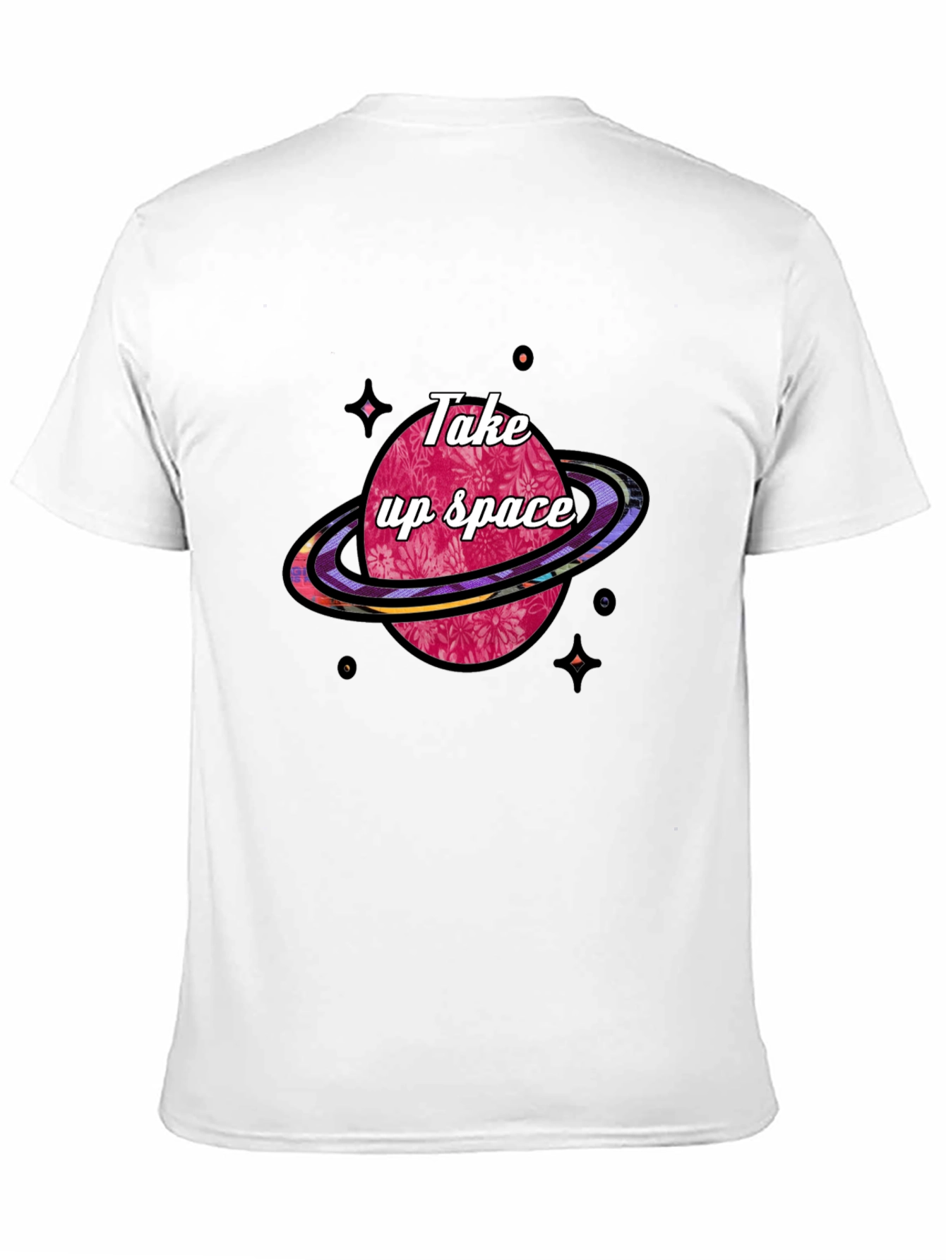 Take Up Space Graphic T-Shirt - Black