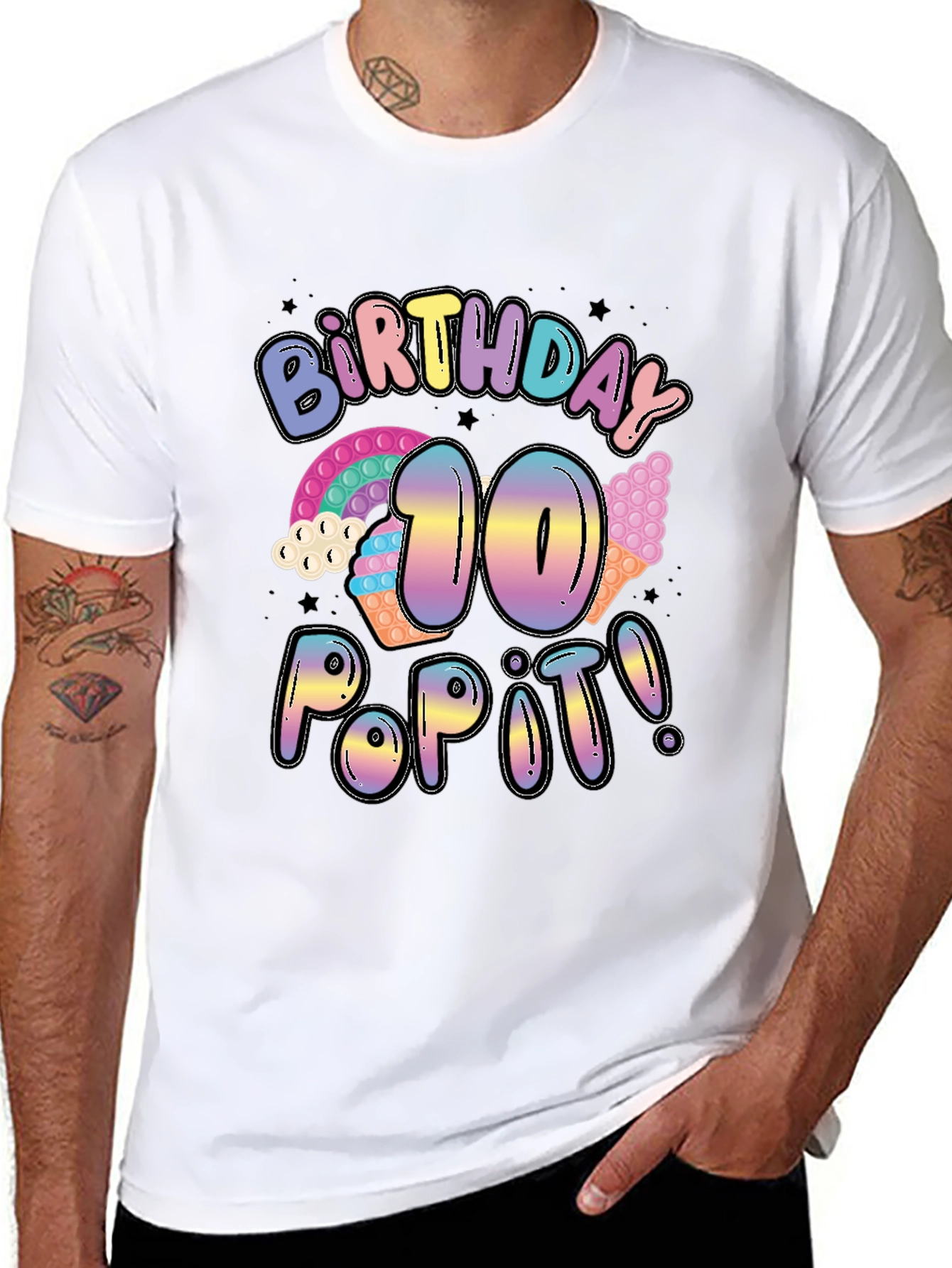 Birthday 10 Pop It! T-Shirt