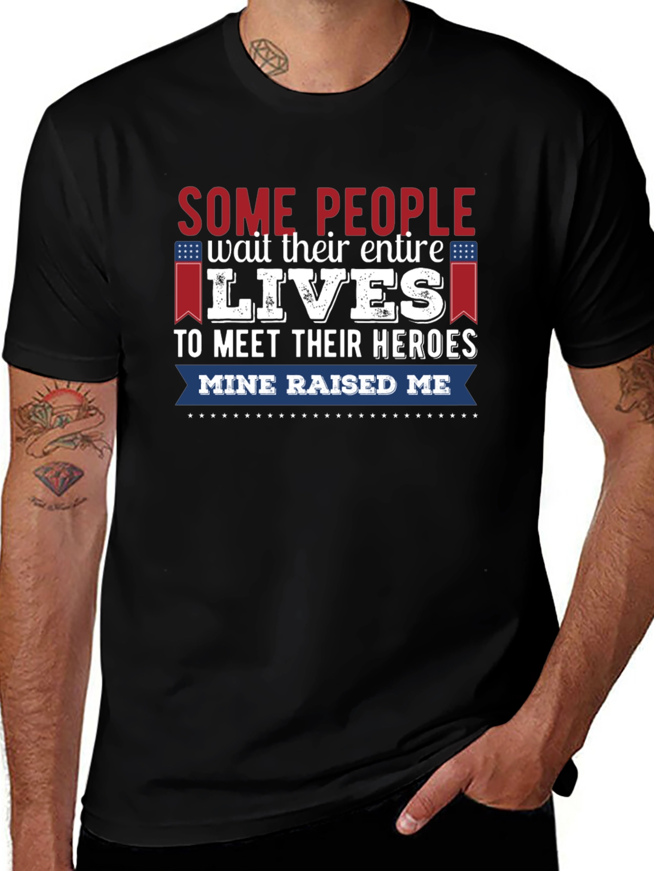 My Hero Raised Me Graphic Tee