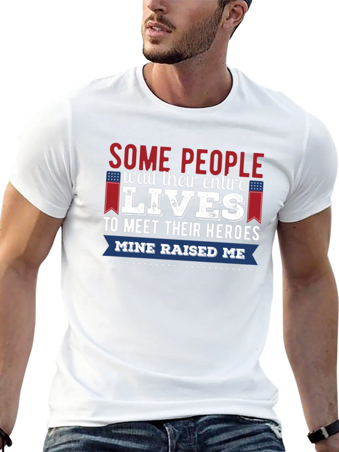 My Hero Raised Me Graphic Tee