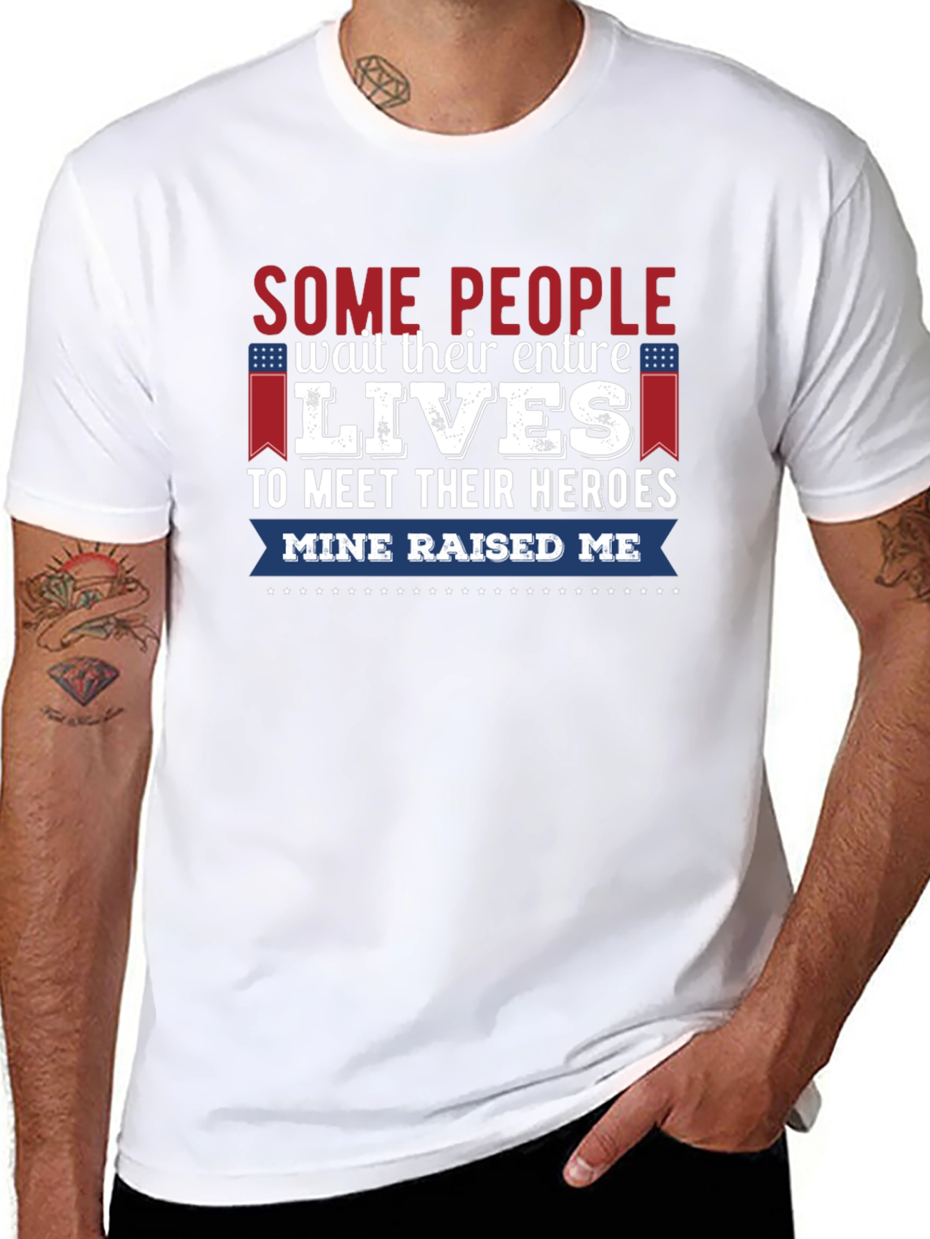 My Hero Raised Me Graphic Tee