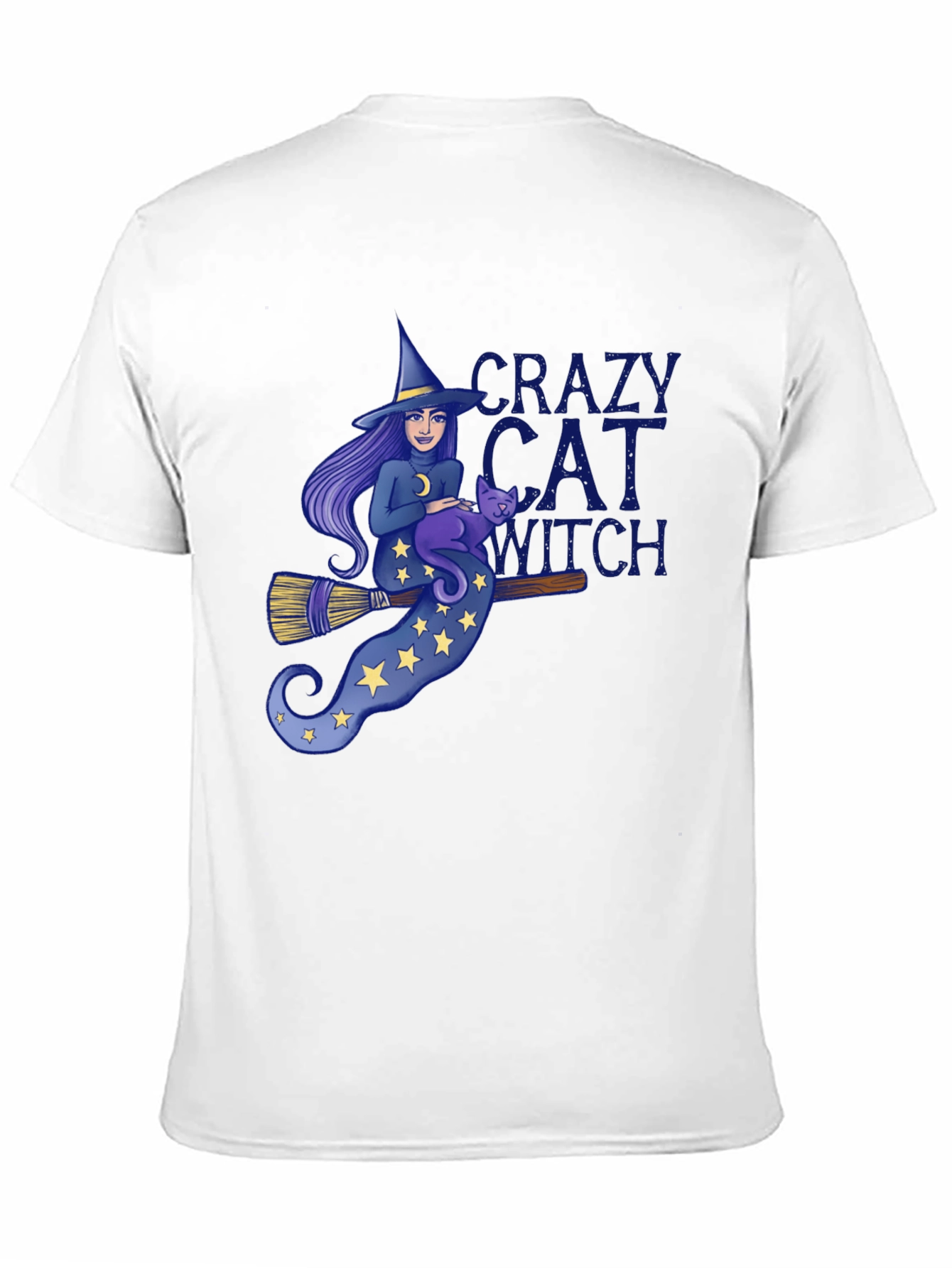 Crazy Cat Witch T-Shirt