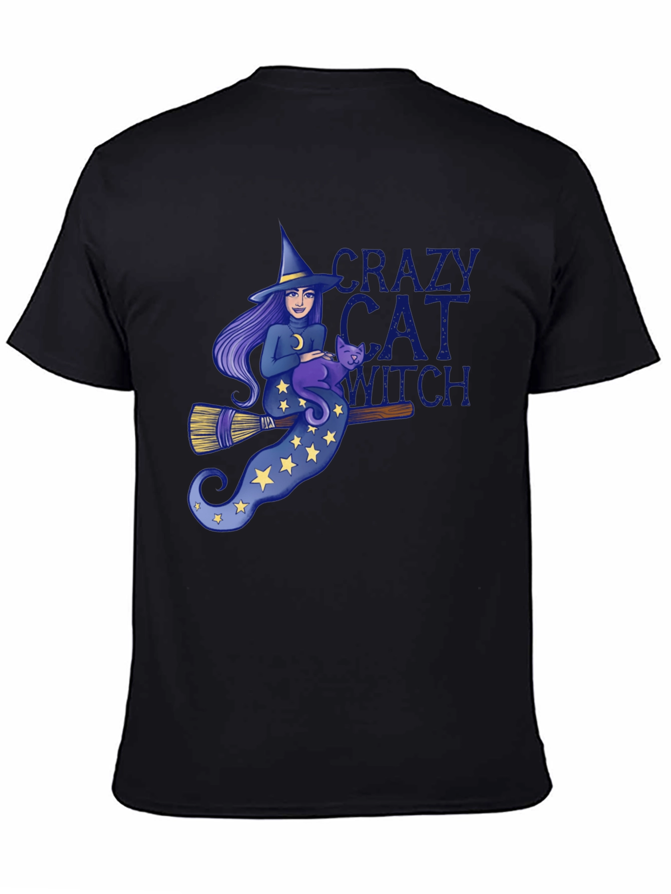 Crazy Cat Witch T-Shirt
