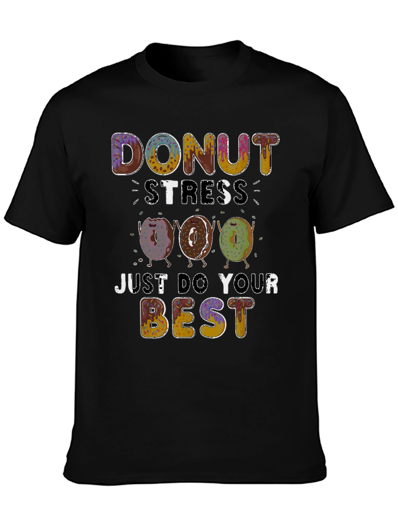 Donut Stress Funny Graphic Tee