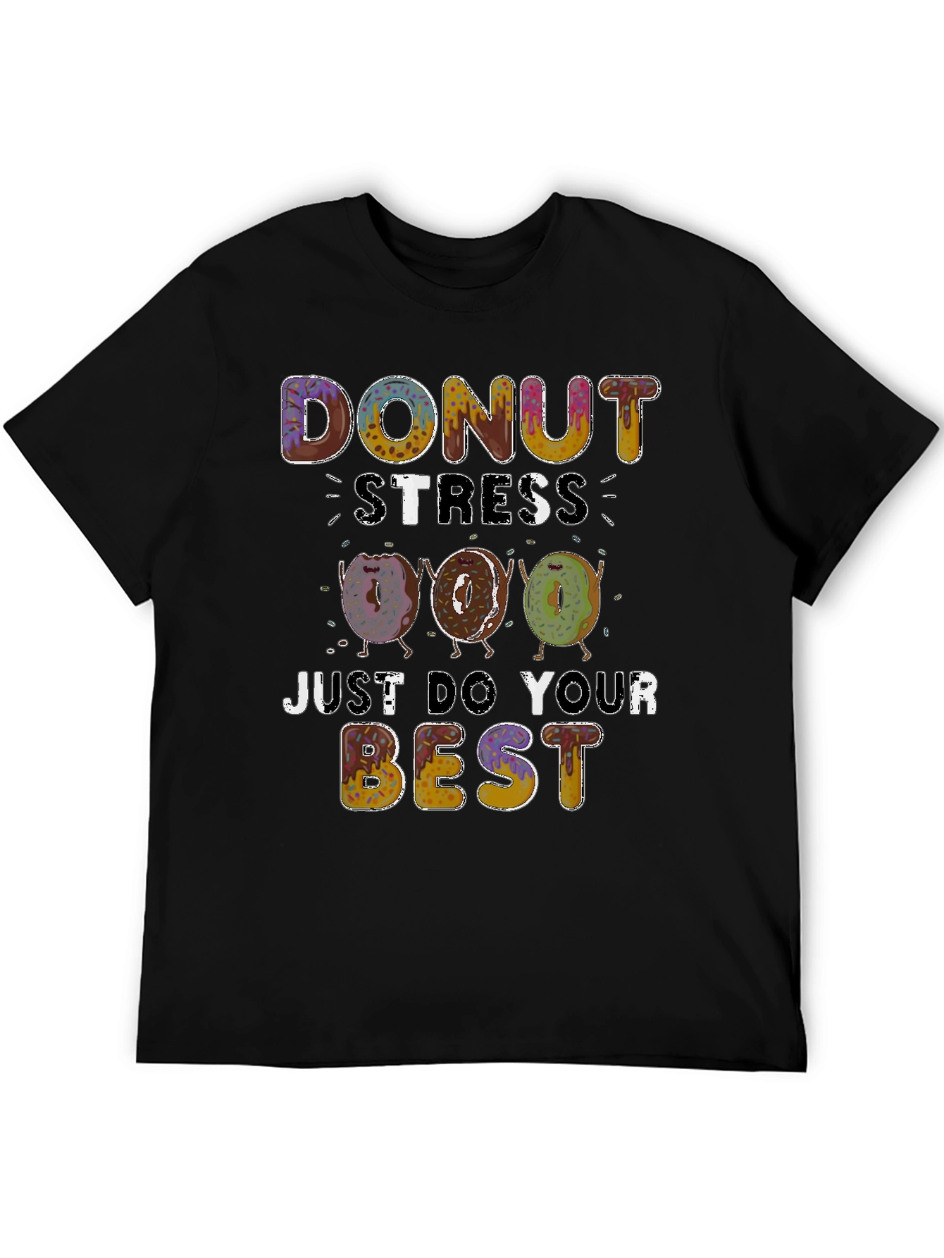 Donut Stress Funny Graphic Tee