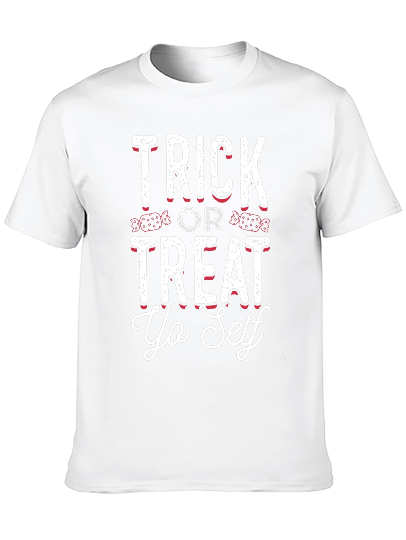 Trick or Treat Yo Self Black Graphic Tee