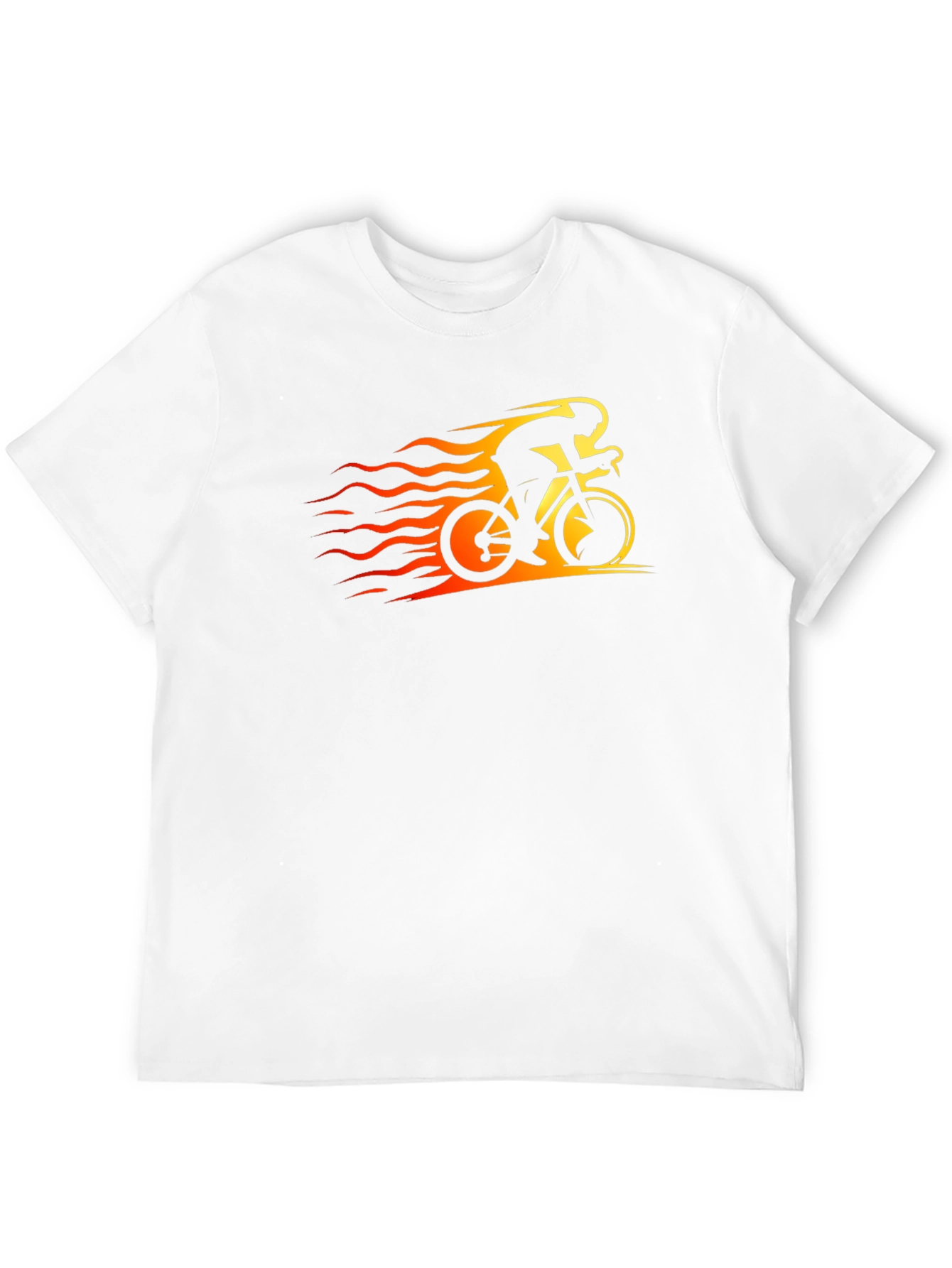 Fiery Biker Black T-Shirt