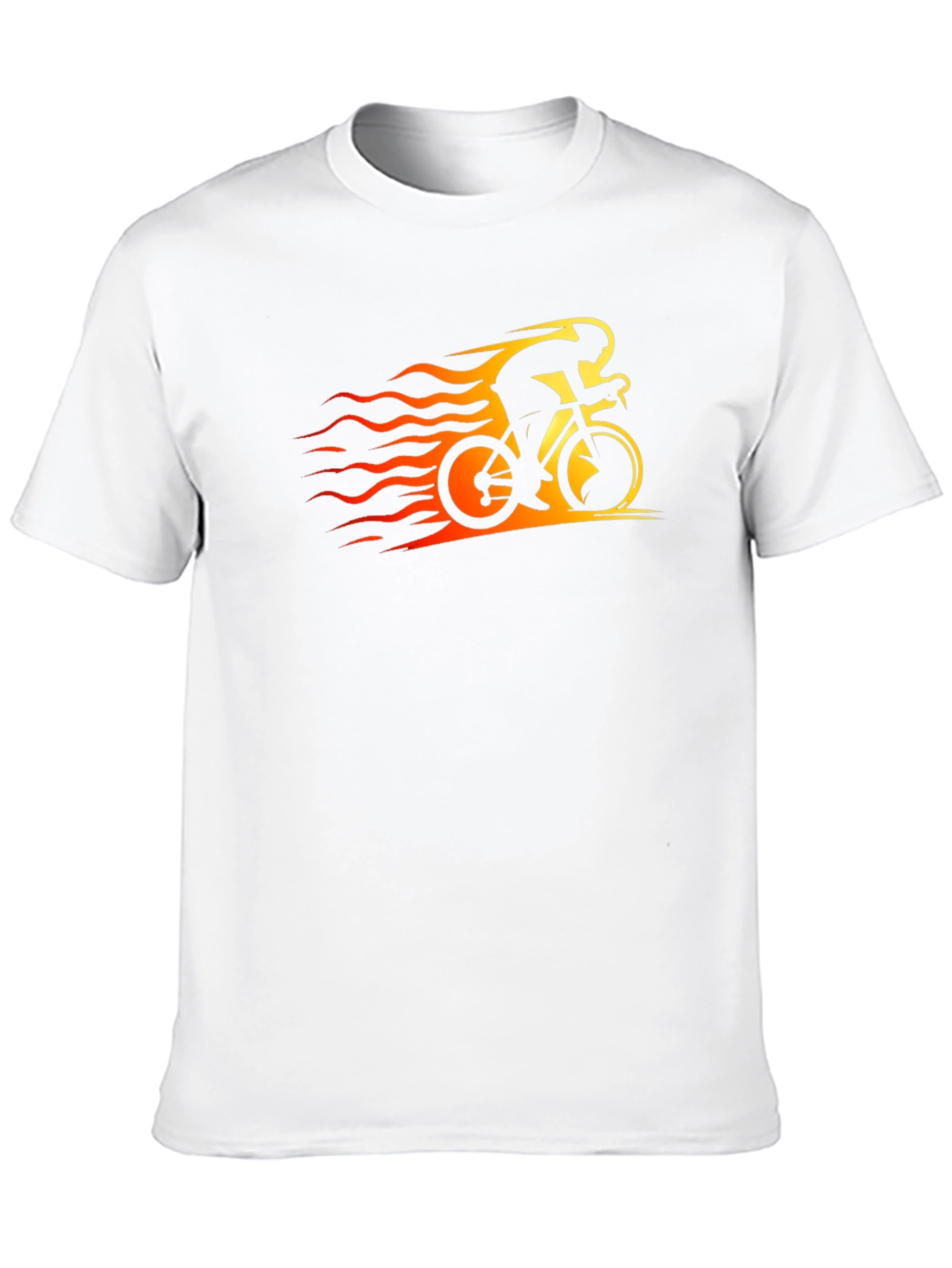 Fiery Biker Black T-Shirt