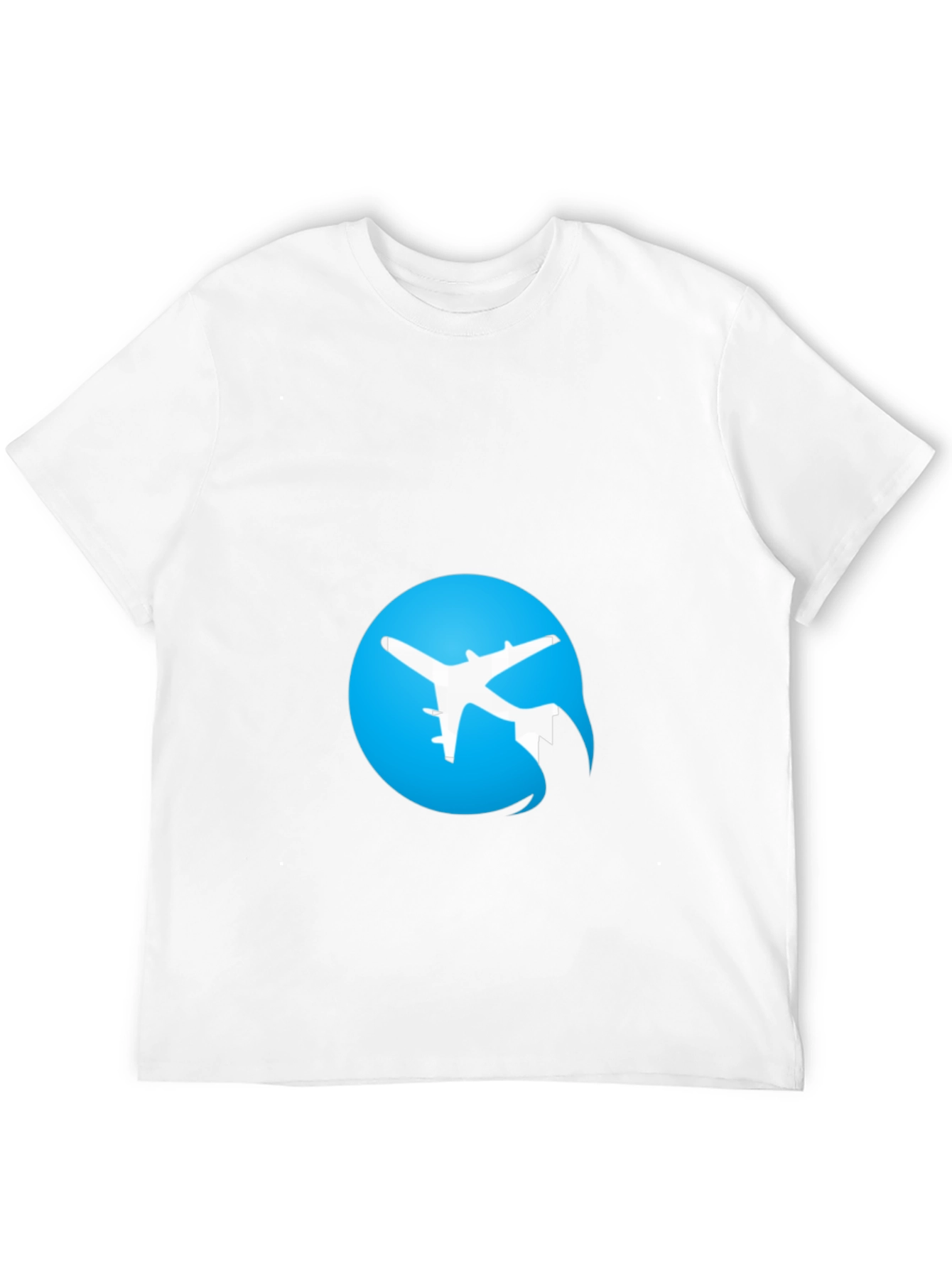 Airplane Logo Black T-Shirt