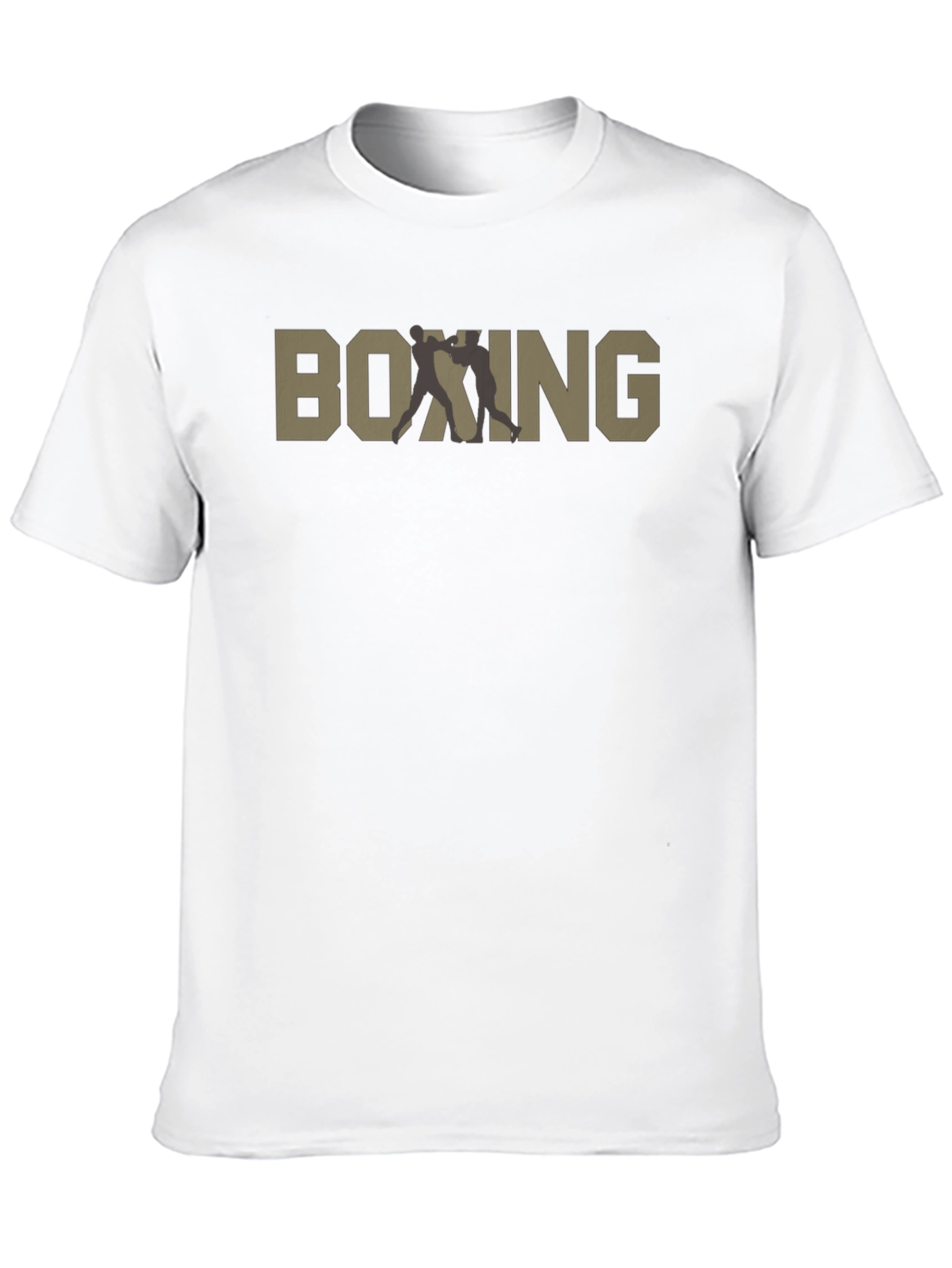 Boxing Graphic Print T-Shirt - Black