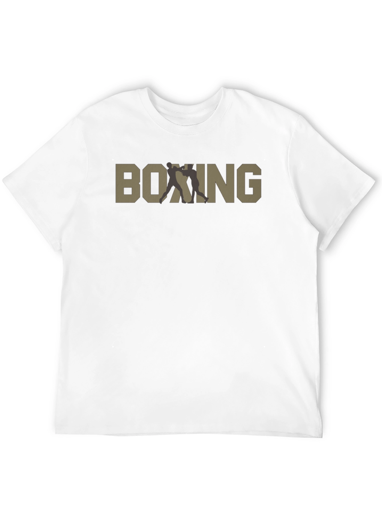 Boxing Graphic Print T-Shirt - Black