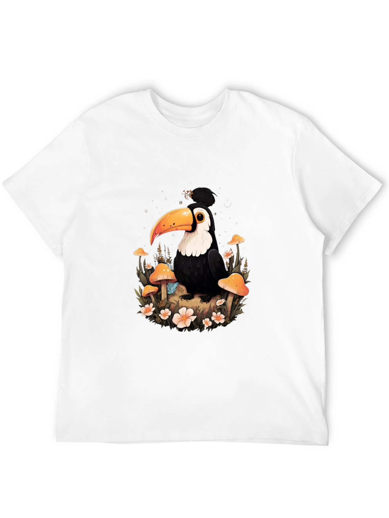 Toucan Mushroom Forest Graphic Tee