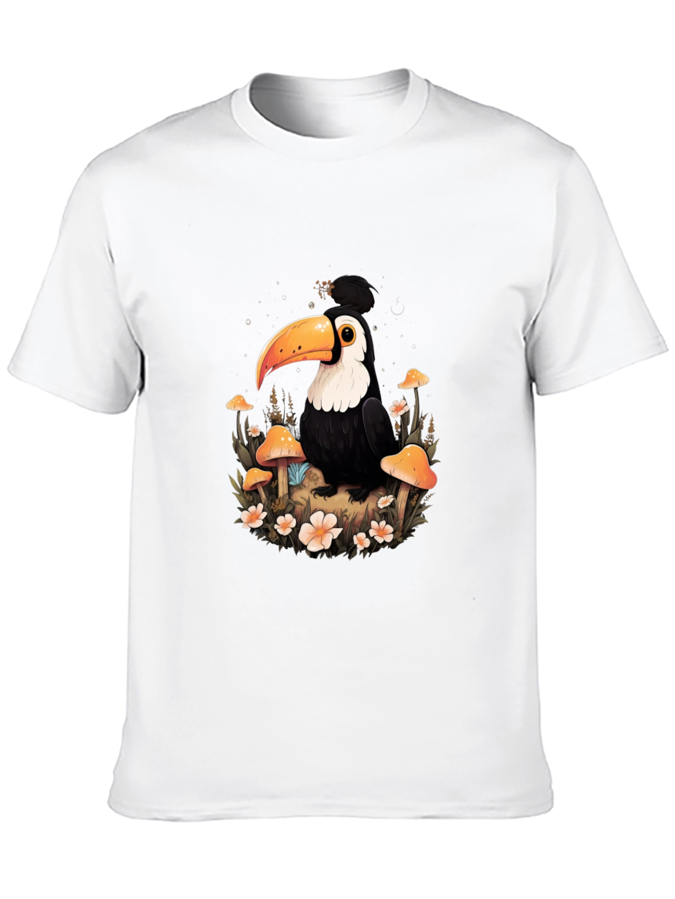 Toucan Mushroom Forest Graphic Tee