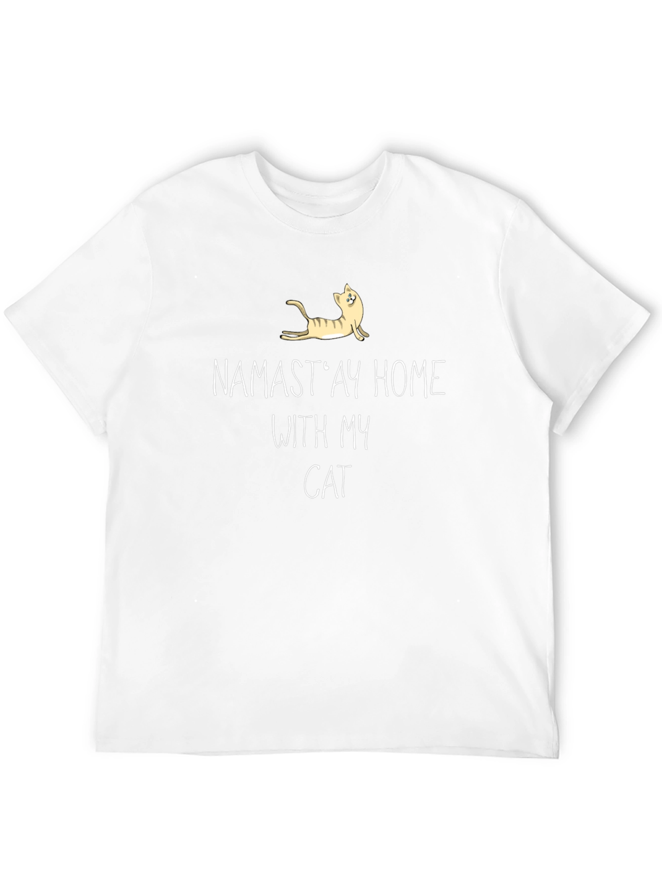 Namastay Home With My Cat T-Shirt