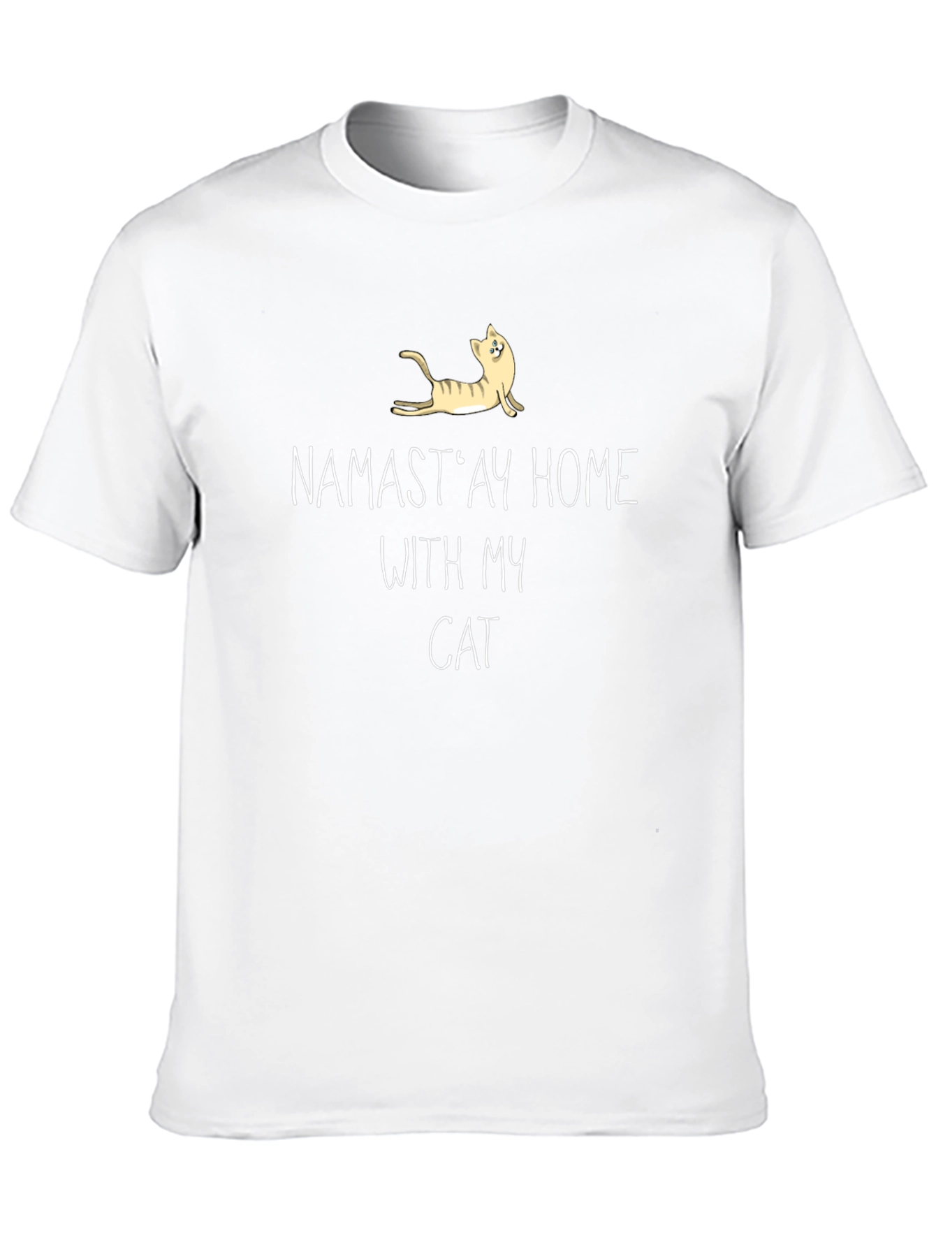 Namastay Home With My Cat T-Shirt