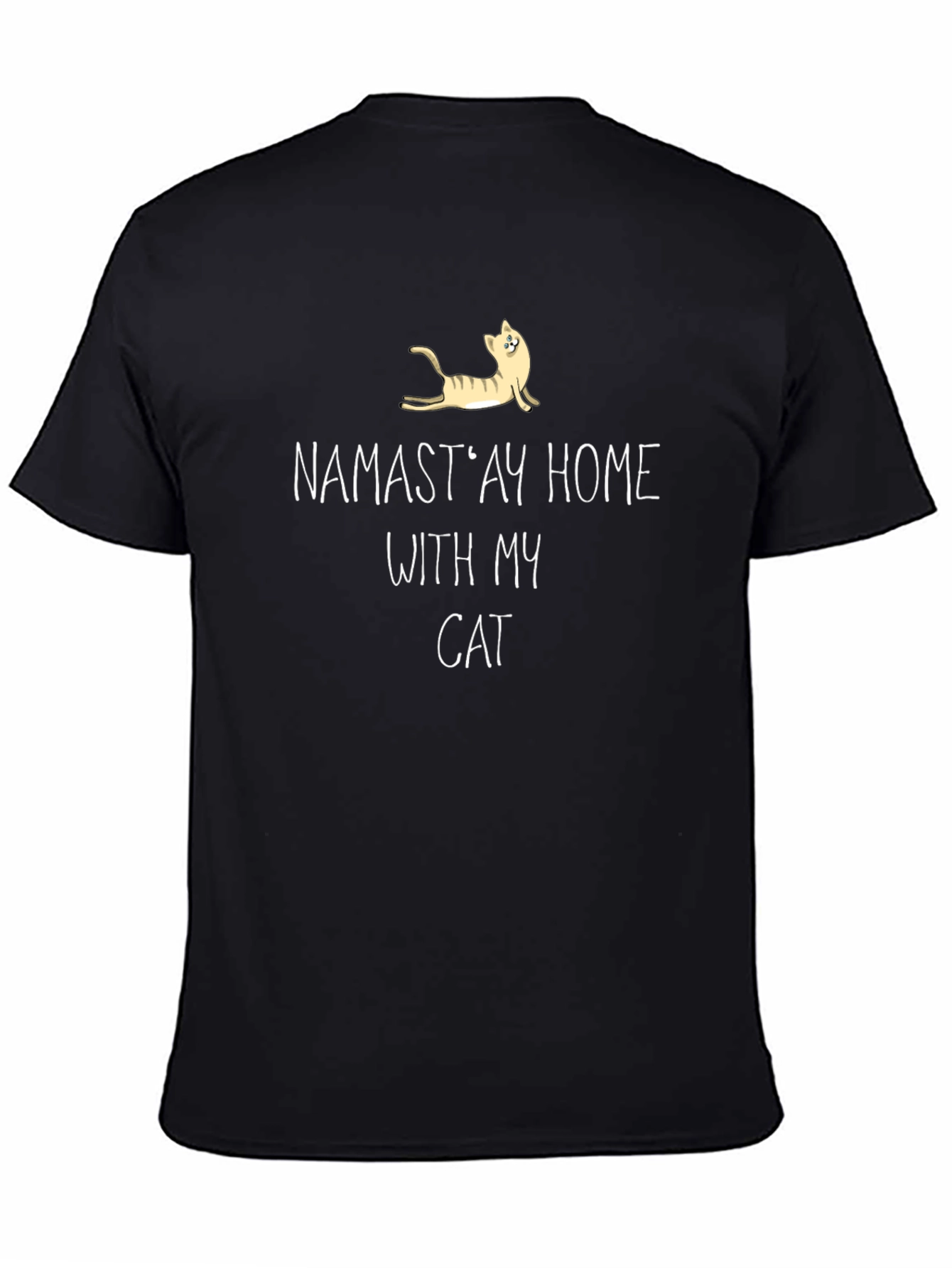 Namastay Home With My Cat T-Shirt
