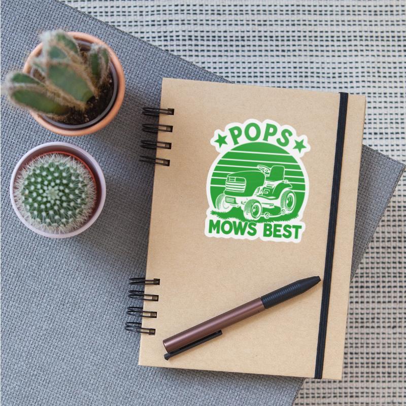 Pops Mows Best Lawn Mower Green
