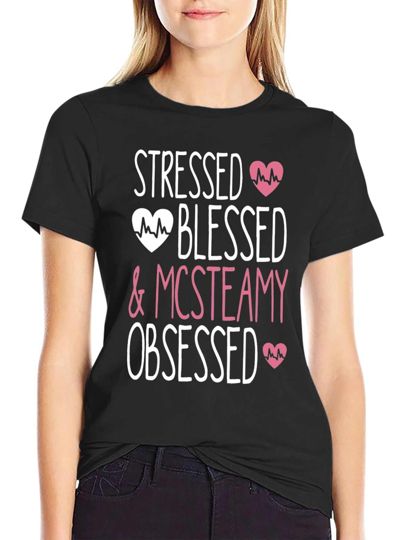 Stressed Blessed & McSteamy Obsessed T-Shirt