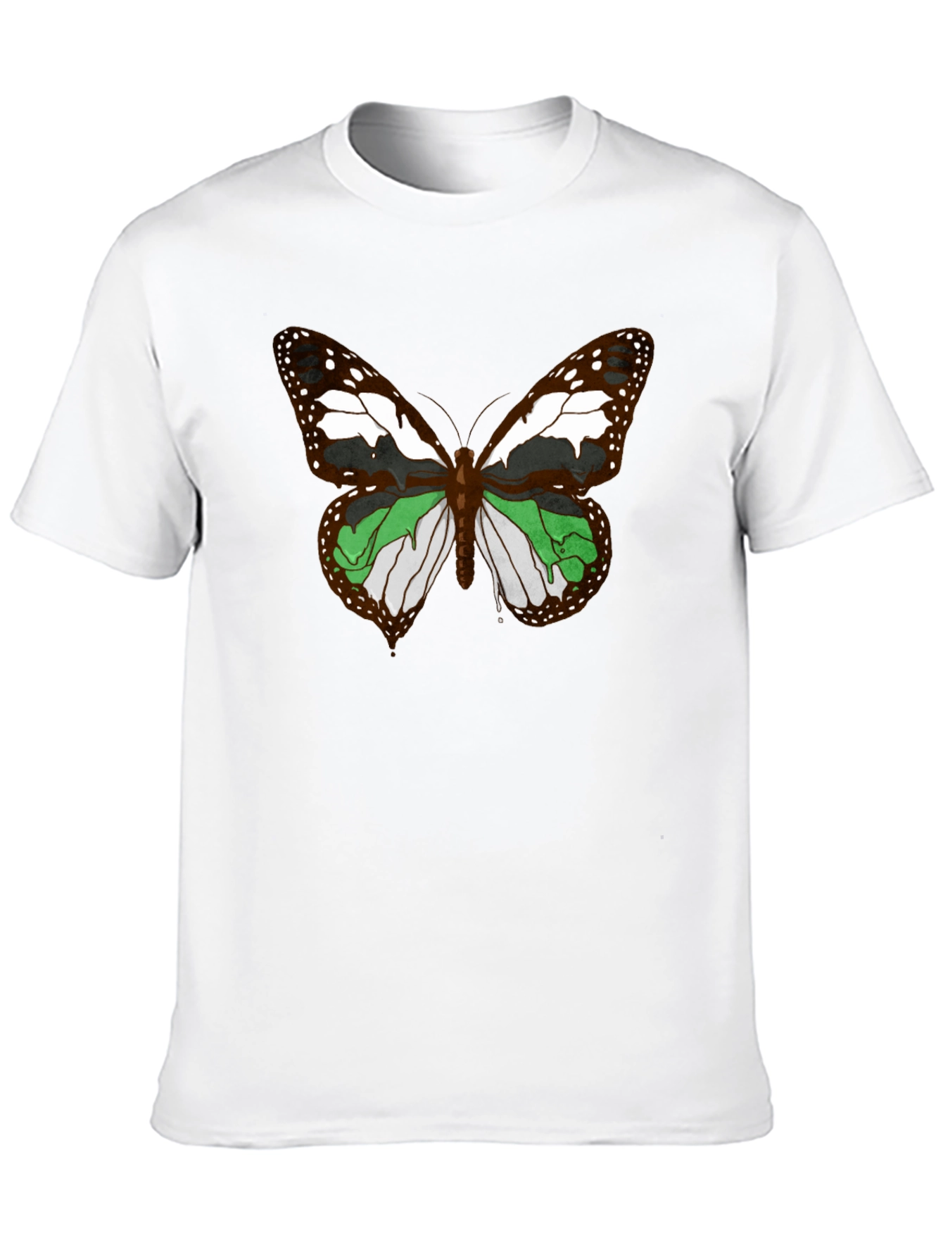 Butterfly Graphic T-Shirt - Black Cotton Tee