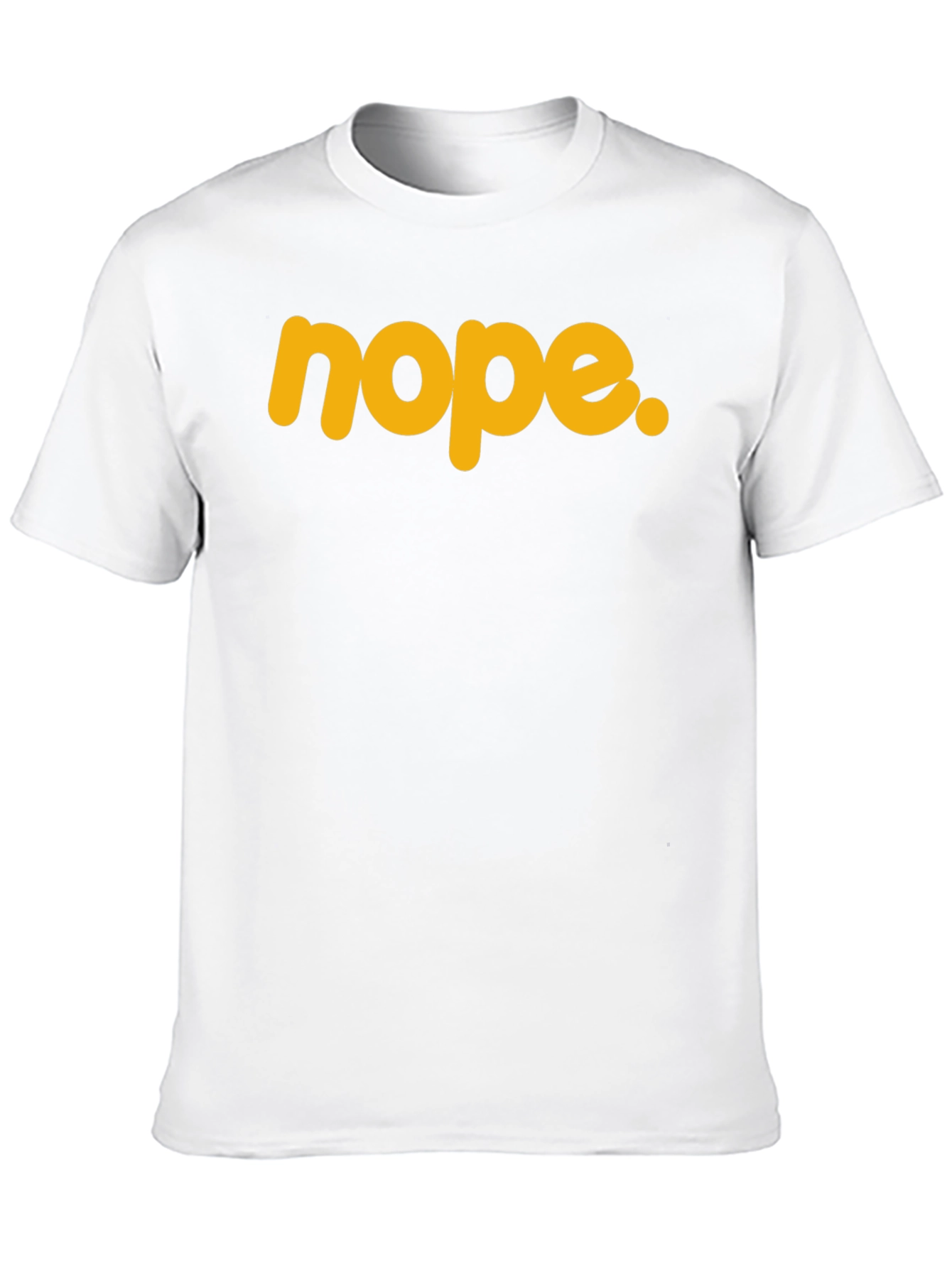 Nope Graphic Tee - Trendy Sarcastic Statement Shirt