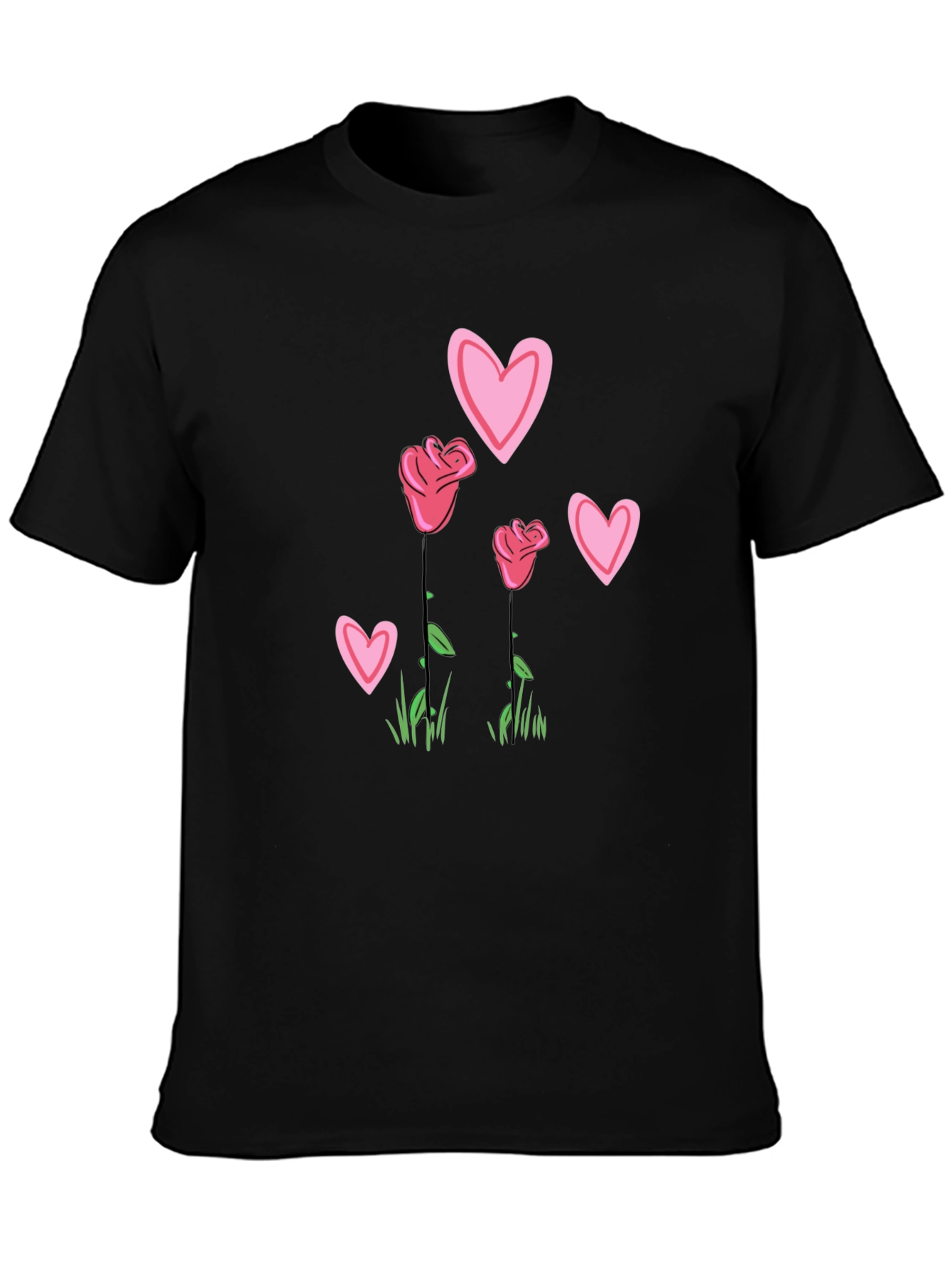 Floral Heart Graphic Tee