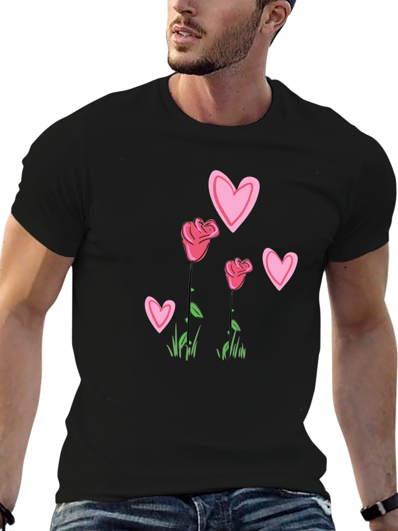 Floral Heart Graphic Tee