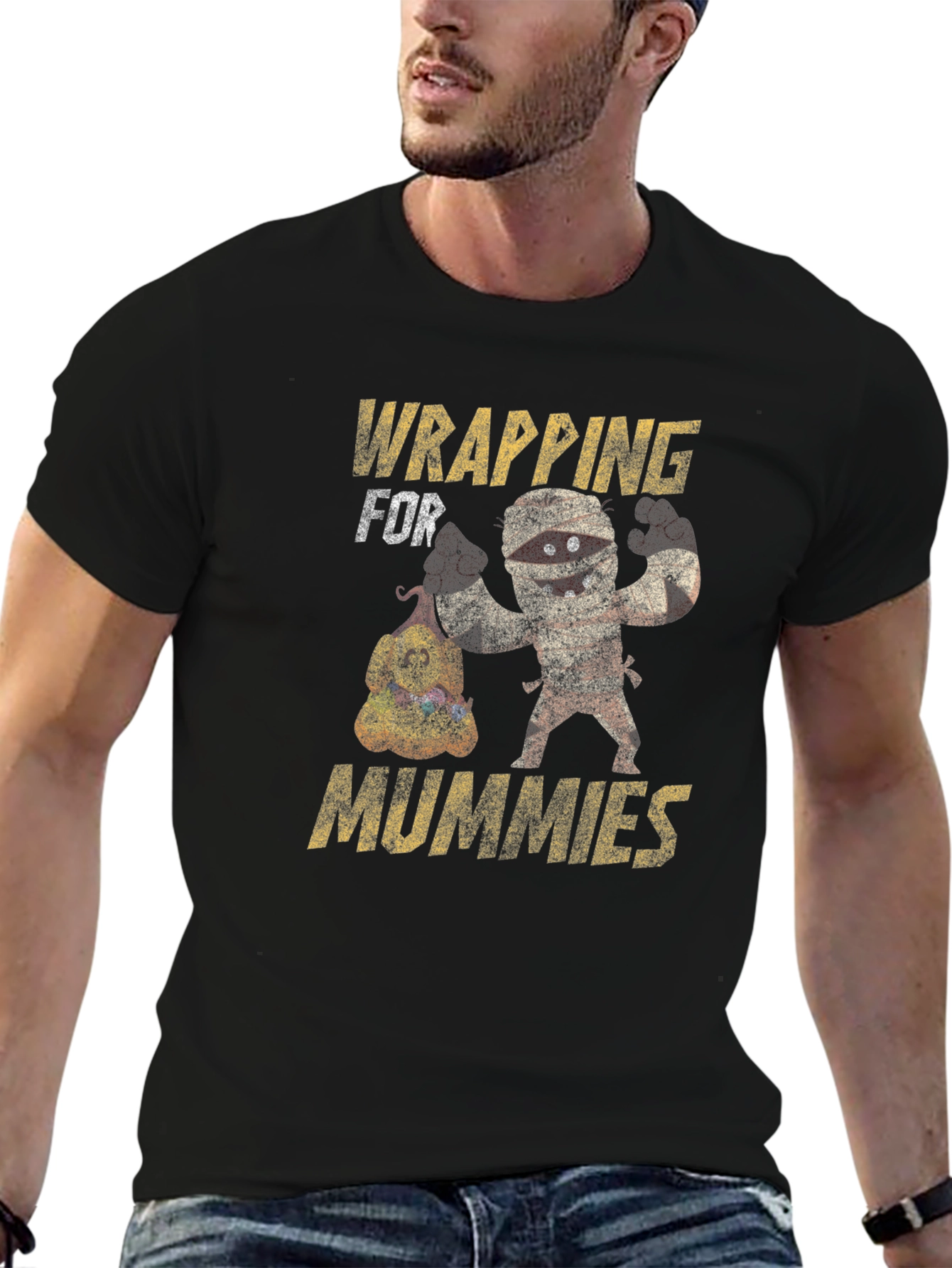 Wrapping for Mummies T-Shirt Funny Halloween