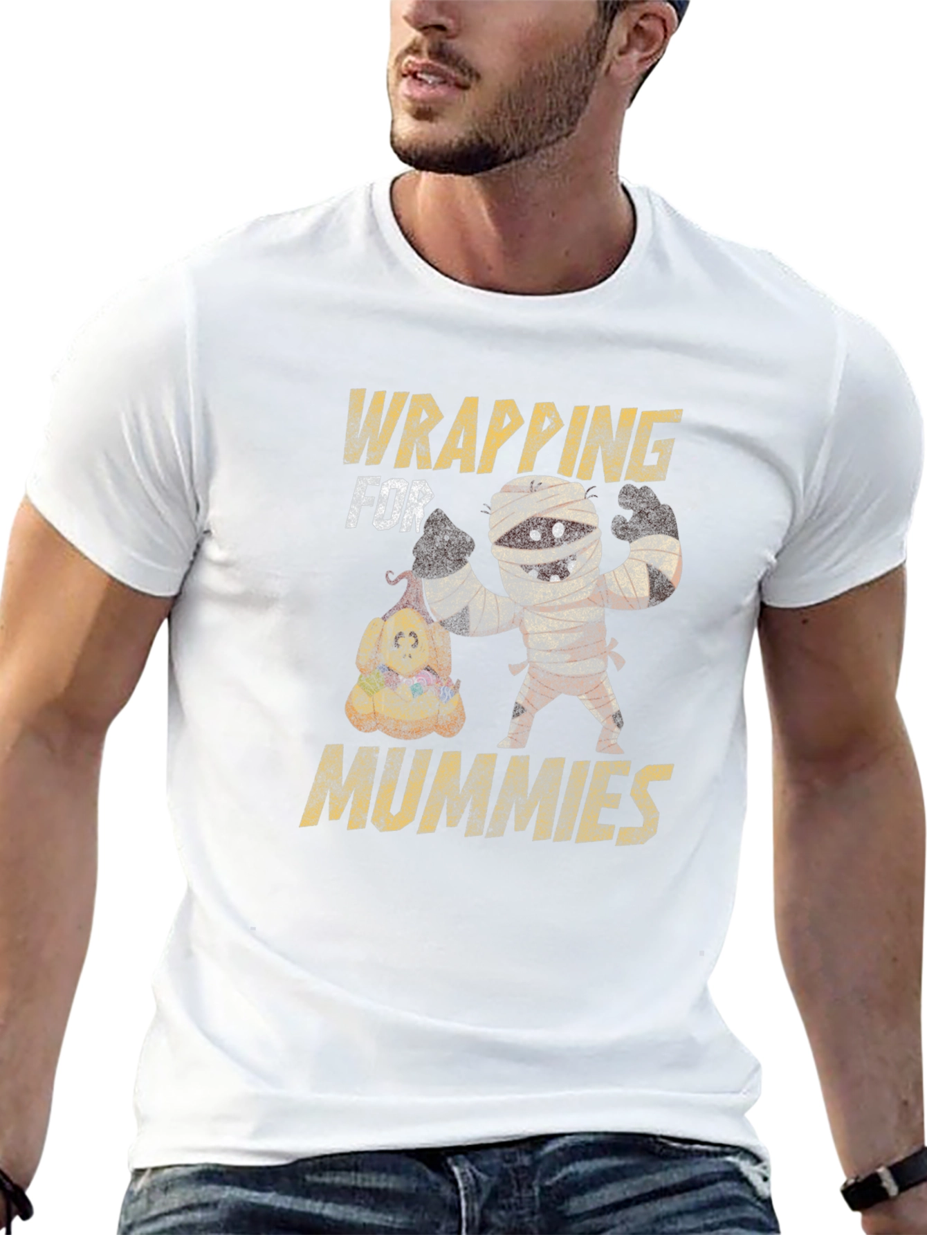 Wrapping for Mummies T-Shirt Funny Halloween