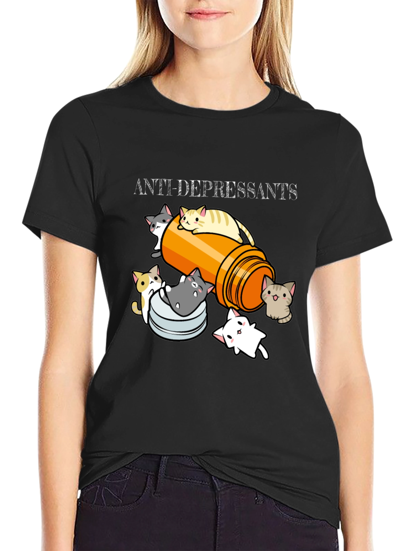 Anti-Depressants Kitten T-Shirt