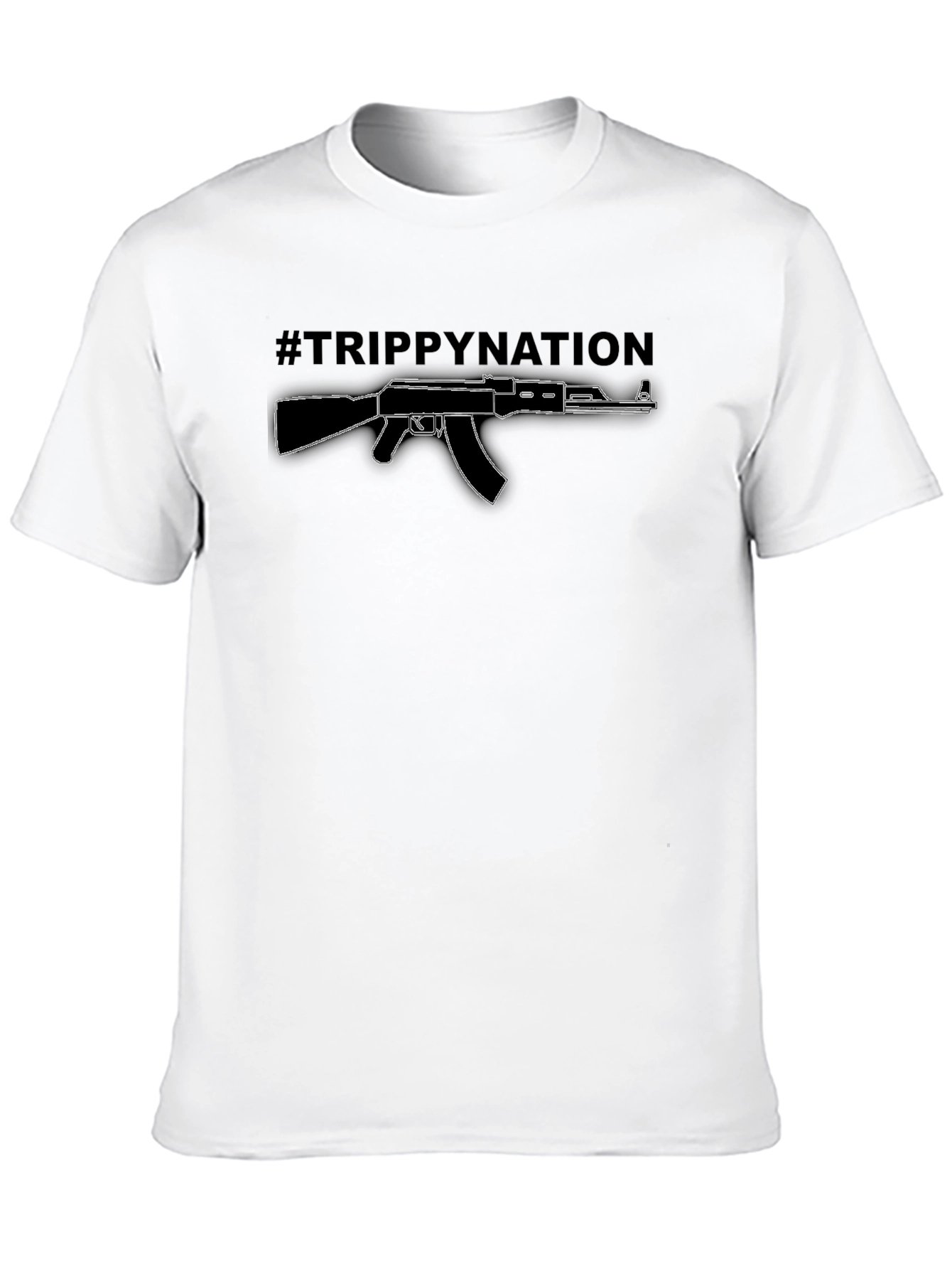 Trippy Nation AK-47 Graphic Tee - Black