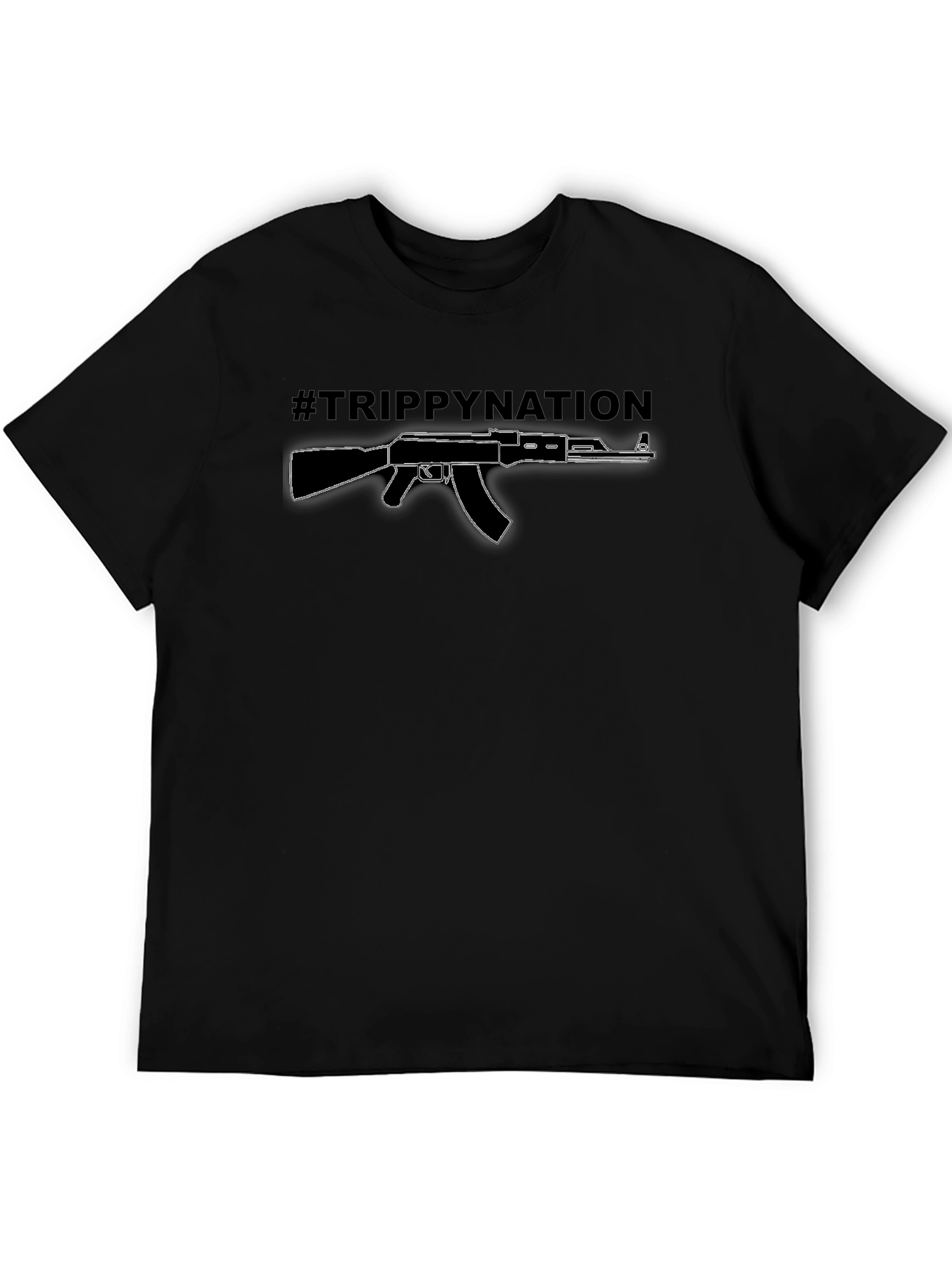 Trippy Nation AK-47 Graphic Tee - Black