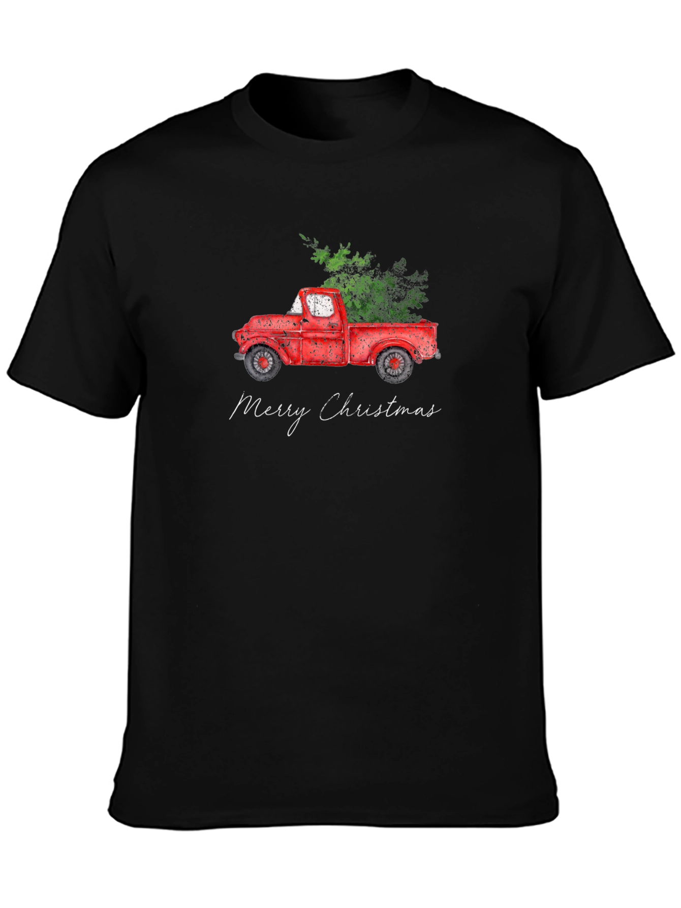 Merry Christmas Truck Graphic Tee