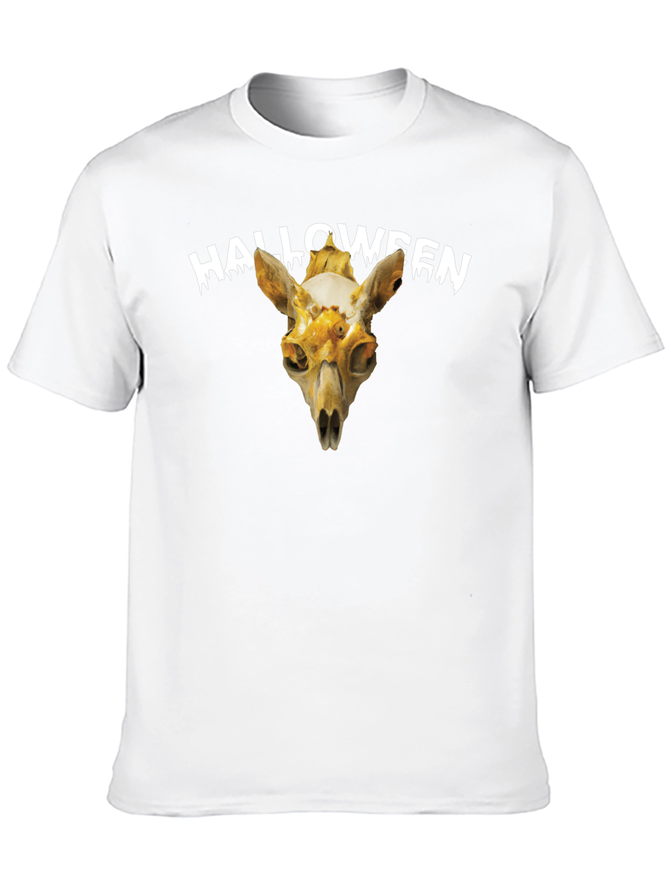 Halloween Skull Graphic Tee - Spooky Season Apparel