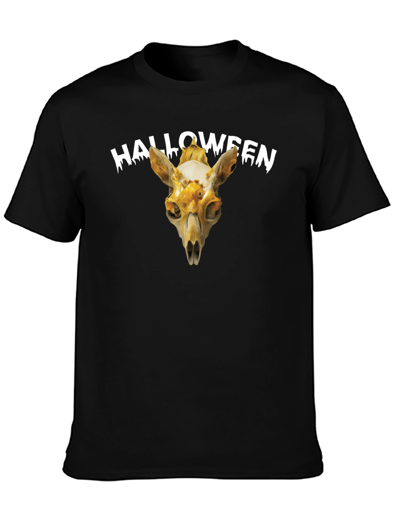 Halloween Skull Graphic Tee - Spooky Season Apparel