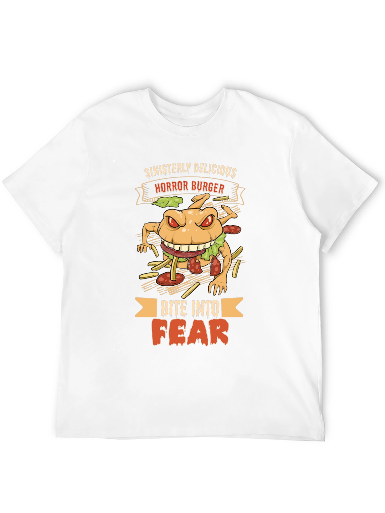 Horror Burger Graphic T-Shirt - Sinisterly Delicious