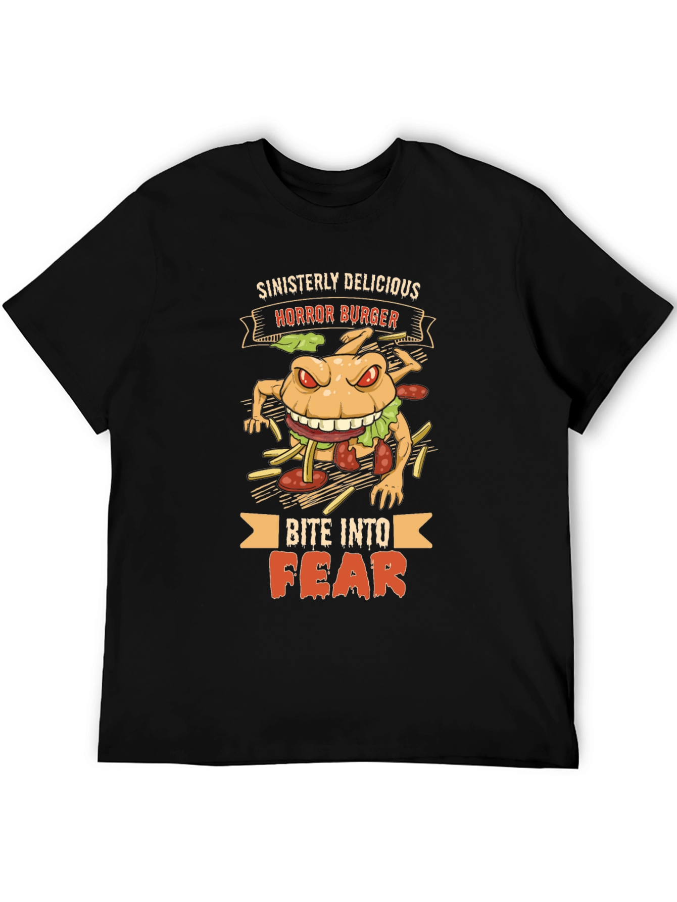 Horror Burger Graphic T-Shirt - Sinisterly Delicious