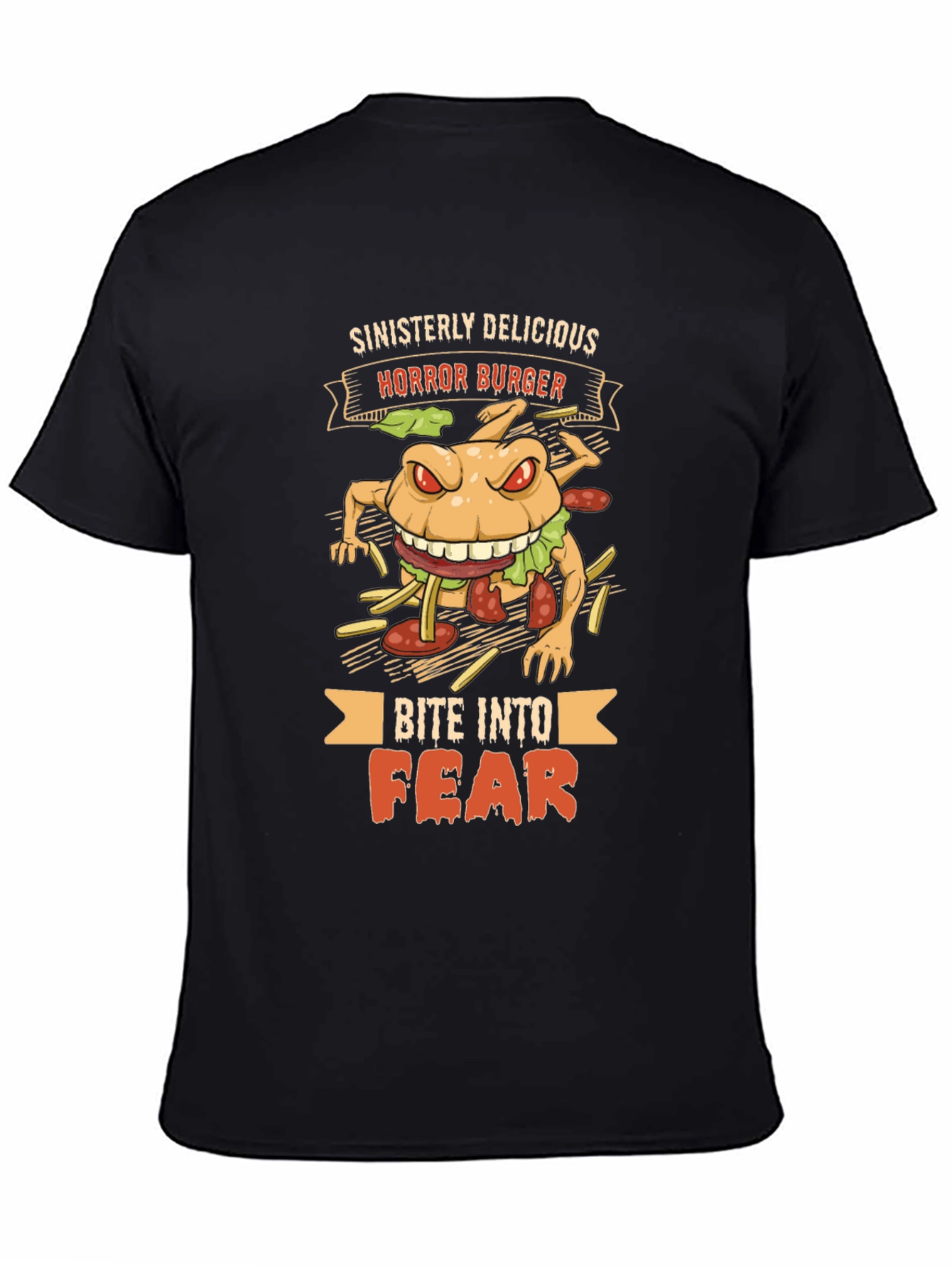 Horror Burger Graphic T-Shirt - Sinisterly Delicious