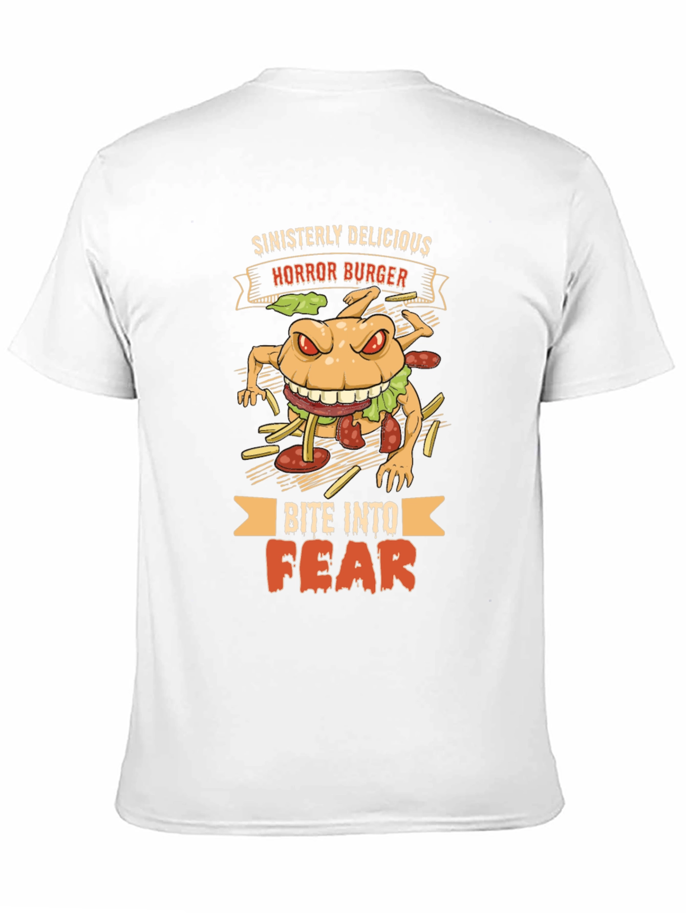 Horror Burger Graphic T-Shirt - Sinisterly Delicious