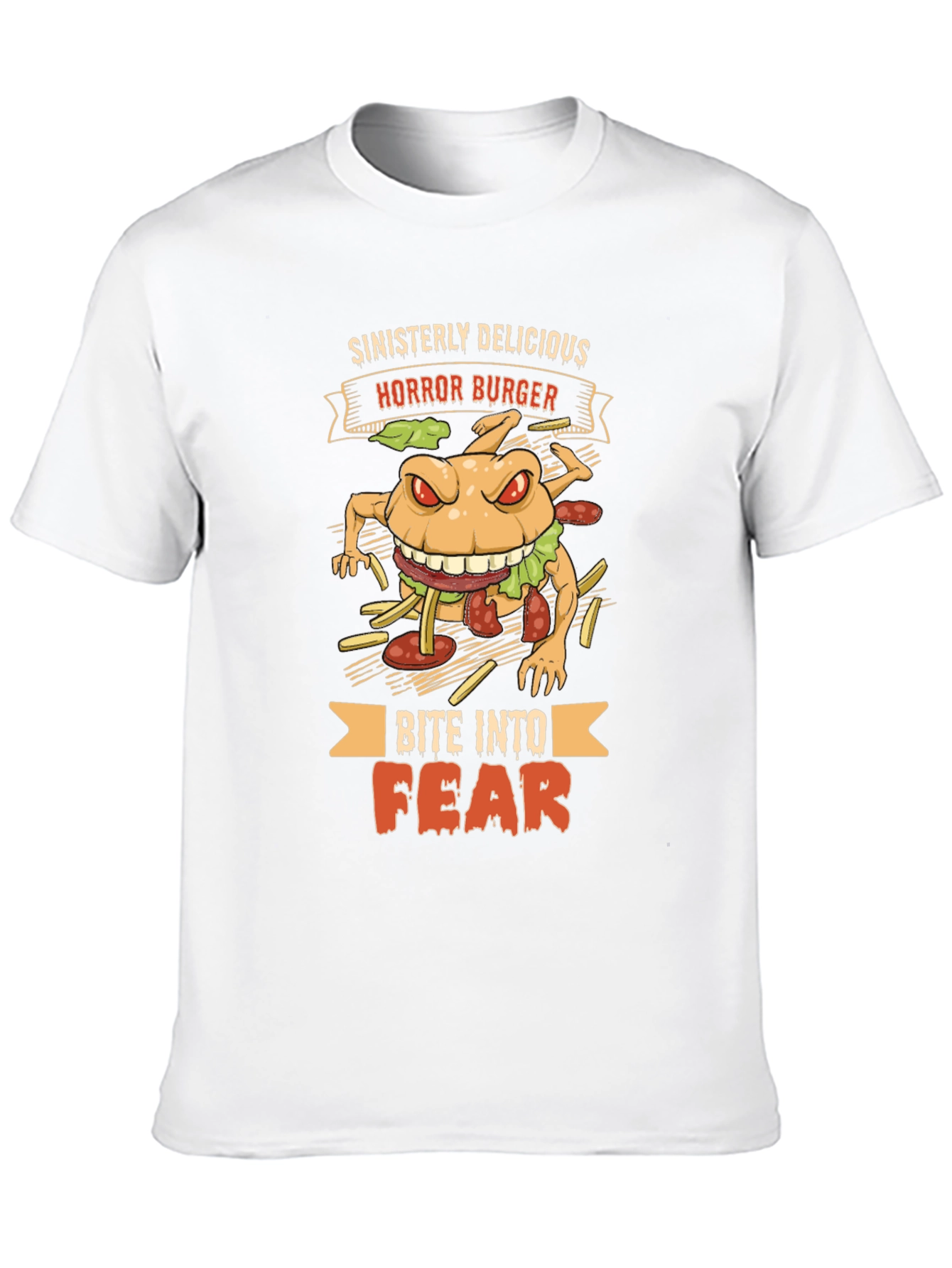Horror Burger Graphic T-Shirt - Sinisterly Delicious