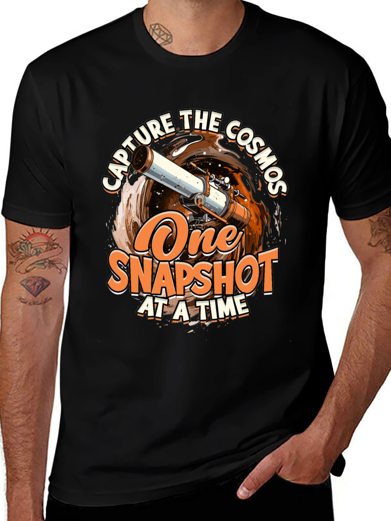 Capture the Cosmos T-Shirt - Space Photography Apparel